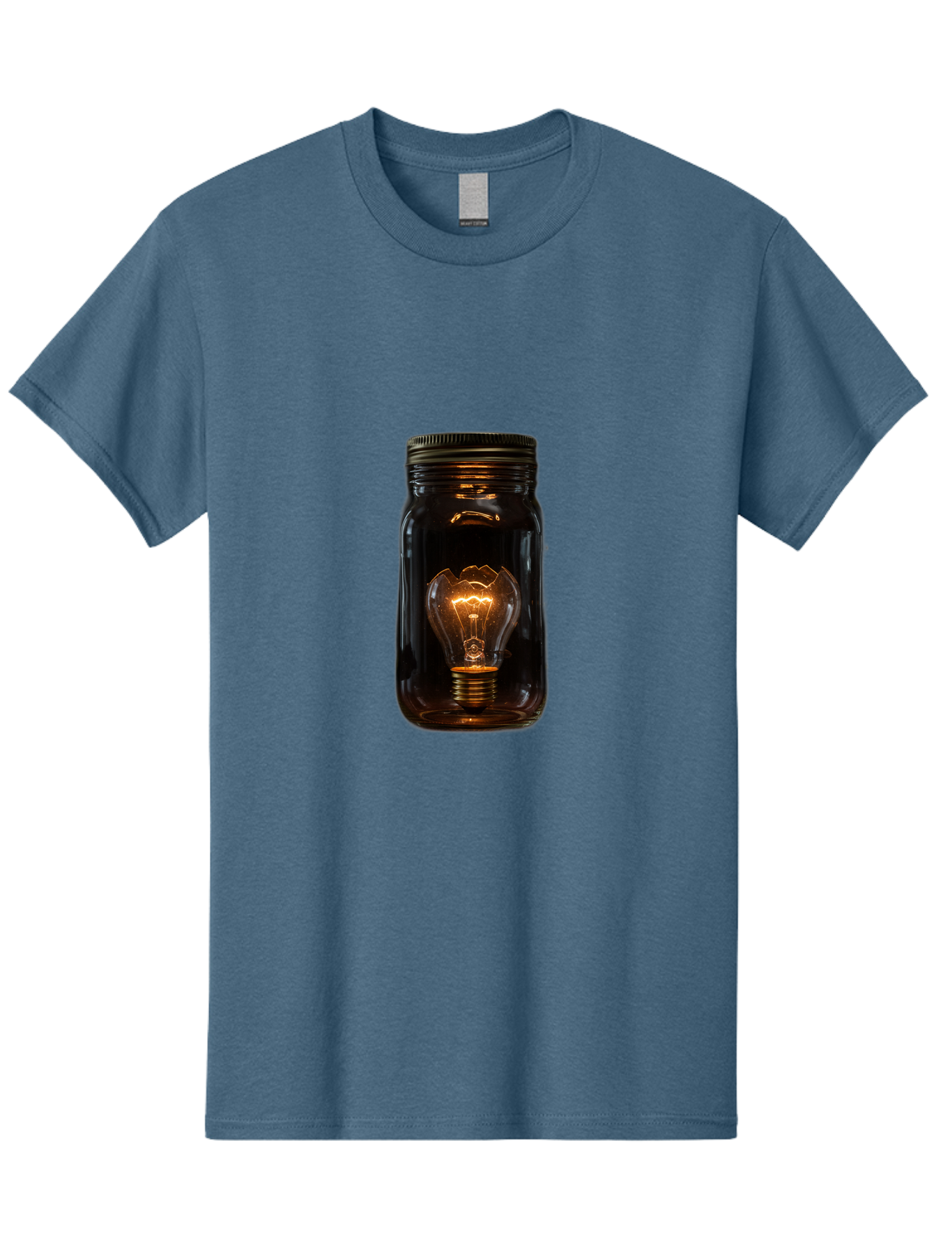 Light-Bulb-In-Mason-Jar Men'S Graphic Tee, 100% Cotton, Comfortable Casual Summer Wear, Machine Washable, Vintage Camera, Old Camera, Antique Camera, Black Camera, Classic Photography, Photography Equipment, Nostalgic Device, Film Camera, Baf887
