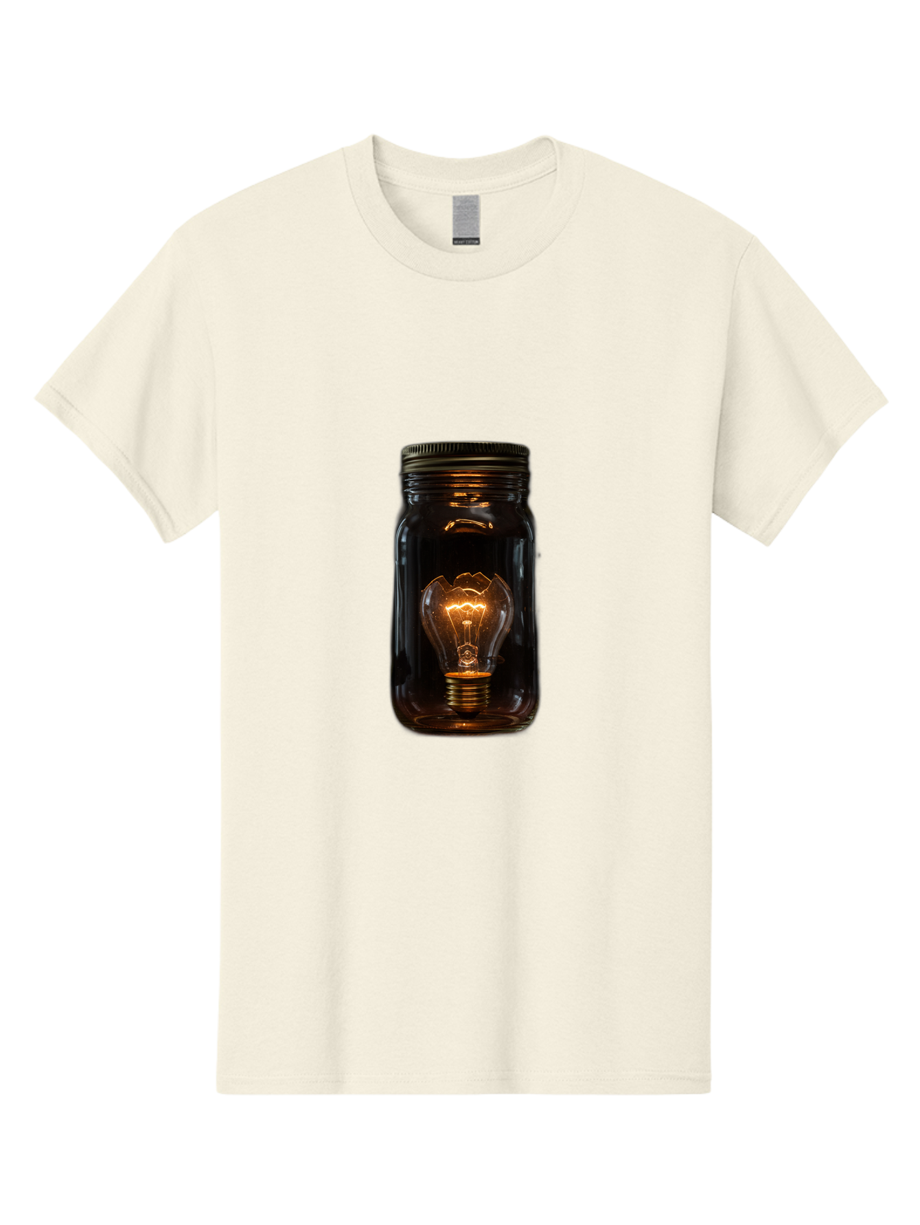 Light-Bulb-In-Mason-Jar Men'S Graphic Tee, 100% Cotton, Comfortable Casual Summer Wear, Machine Washable, Vintage Camera, Old Camera, Antique Camera, Black Camera, Classic Photography, Photography Equipment, Nostalgic Device, Film Camera, Baf887