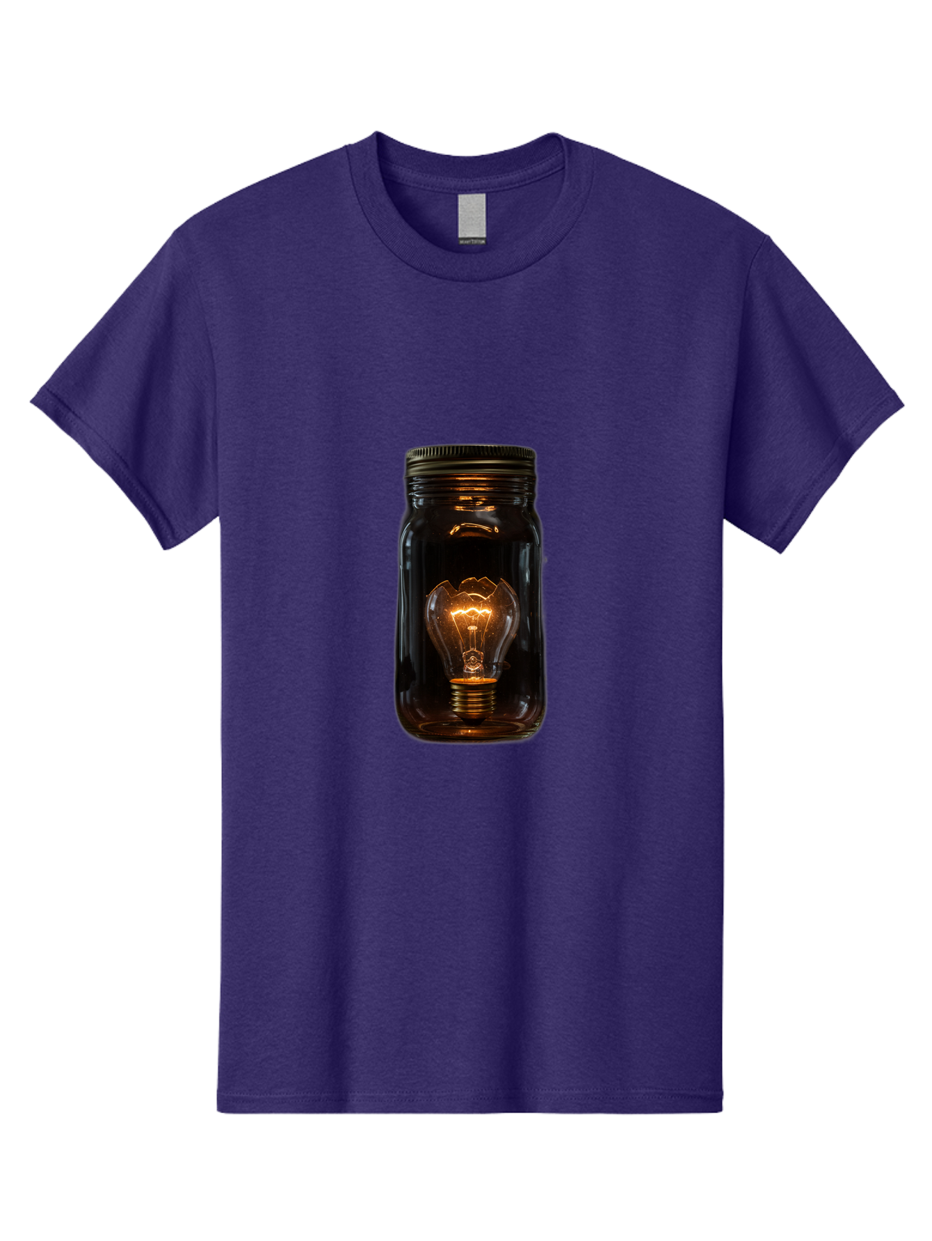Light-Bulb-In-Mason-Jar Men'S Graphic Tee, 100% Cotton, Comfortable Casual Summer Wear, Machine Washable, Vintage Camera, Old Camera, Antique Camera, Black Camera, Classic Photography, Photography Equipment, Nostalgic Device, Film Camera, Baf887