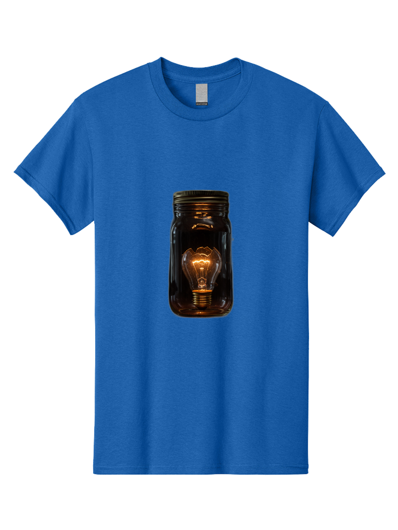Light-Bulb-In-Mason-Jar Men'S Graphic Tee, 100% Cotton, Comfortable Casual Summer Wear, Machine Washable, Vintage Camera, Old Camera, Antique Camera, Black Camera, Classic Photography, Photography Equipment, Nostalgic Device, Film Camera, Baf887