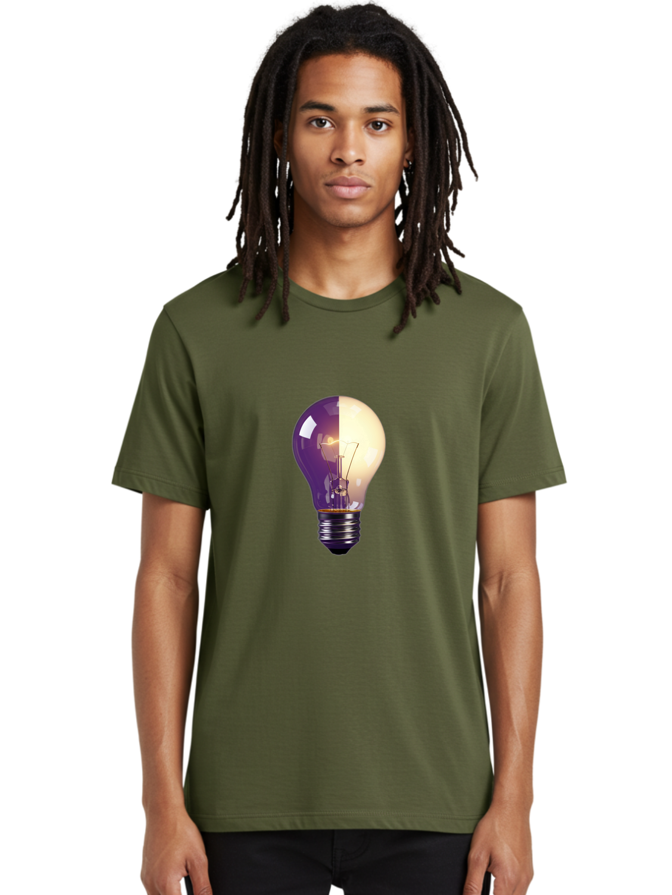 Light-Bulb-On-Off Men'S Graphic Tee, 100% Cotton, Comfortable Casual Summer Wear, Machine Washable, Vintage Camera, Old Camera, Antique Camera, Black Camera, Classic Photography, Photography Equipment, Nostalgic Device, Film Camera, Camera Art Baf888