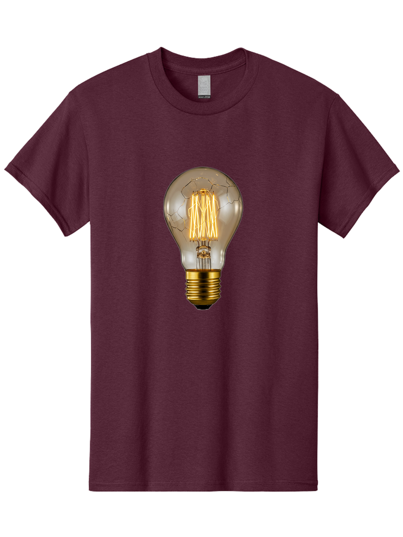Light-Bulb Men'S Graphic Tee, 100% Cotton, Comfortable Casual Summer Wear, Machine Washable, Vintage Camera, Old Camera, Antique Camera, Black Camera, Classic Photography, Photography Equipment, Nostalgic Device, Film Camera, Camera Art Baf890