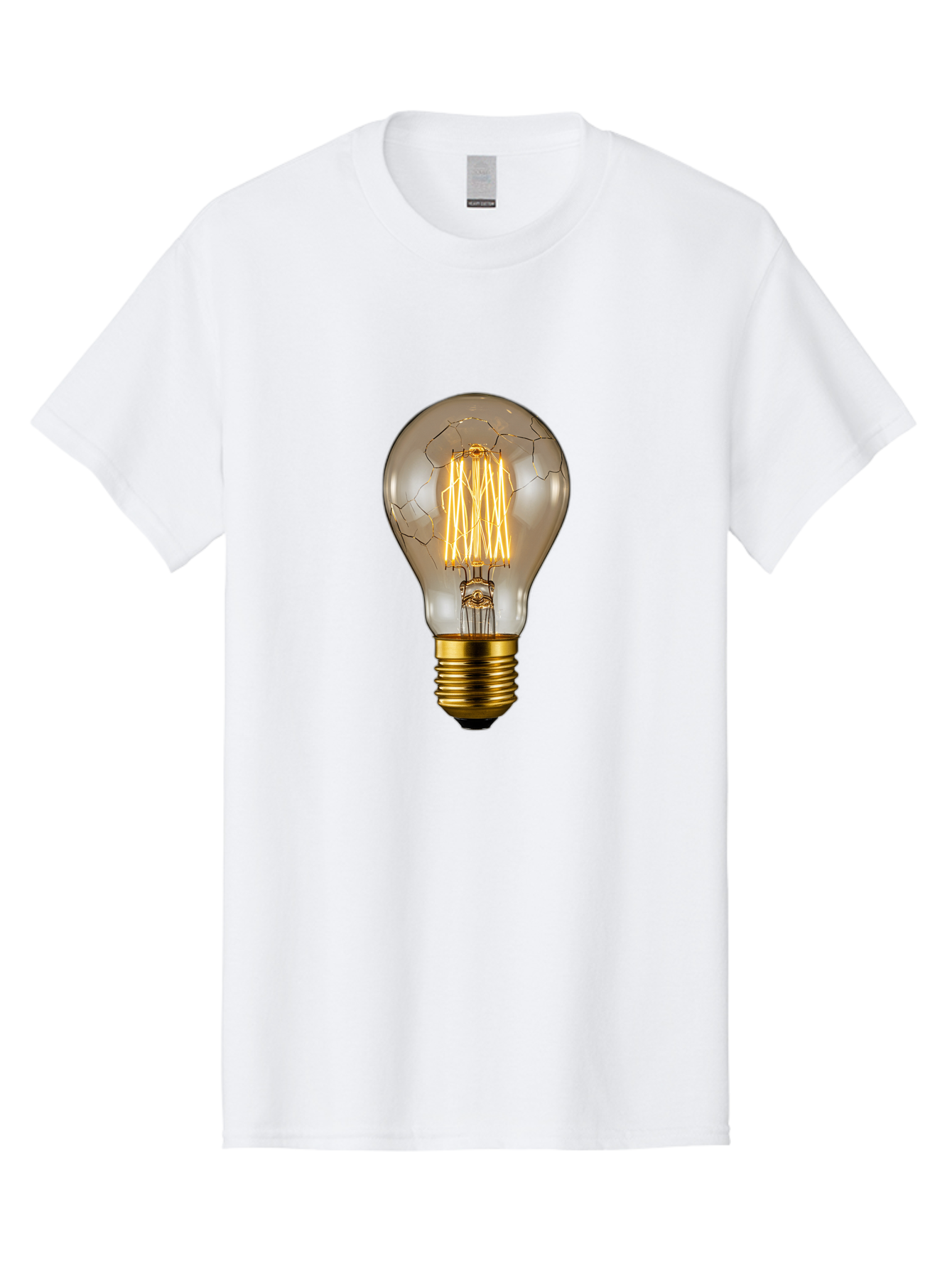 Light-Bulb Men'S Graphic Tee, 100% Cotton, Comfortable Casual Summer Wear, Machine Washable, Vintage Camera, Old Camera, Antique Camera, Black Camera, Classic Photography, Photography Equipment, Nostalgic Device, Film Camera, Camera Art Baf890