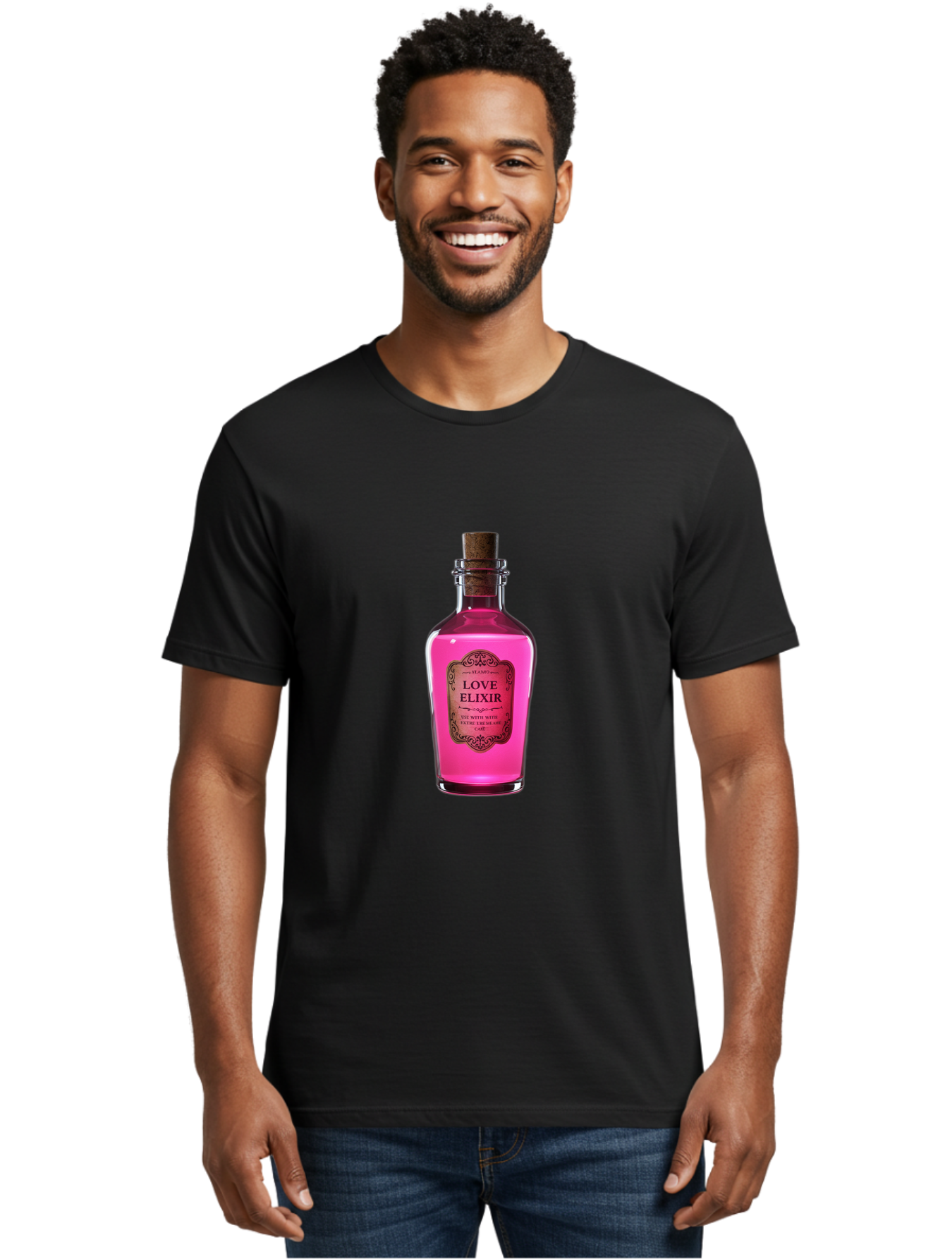 Love-Elixir-Bottle Men'S Graphic Tee, 100% Cotton, Comfortable Casual Summer Wear, Machine Washable, Vintage Camera, Old Camera, Antique Camera, Black Camera, Classic Photography, Photography Equipment, Nostalgic Device, Film Camera, Baf891