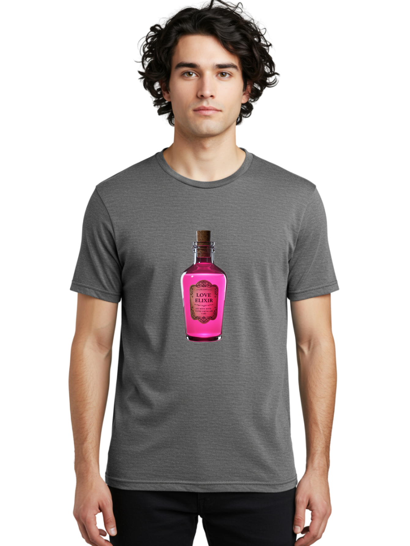 Love-Elixir-Bottle Men'S Graphic Tee, 100% Cotton, Comfortable Casual Summer Wear, Machine Washable, Vintage Camera, Old Camera, Antique Camera, Black Camera, Classic Photography, Photography Equipment, Nostalgic Device, Film Camera, Baf891