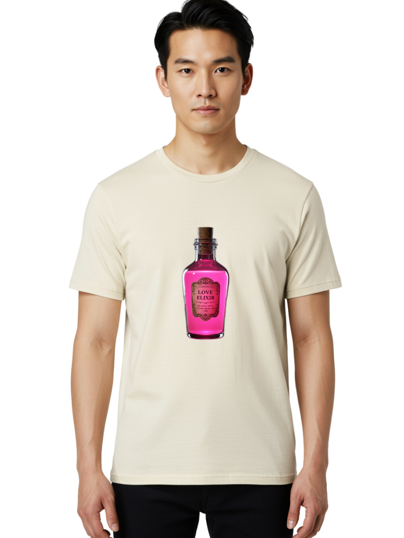 Love-Elixir-Bottle Men'S Graphic Tee, 100% Cotton, Comfortable Casual Summer Wear, Machine Washable, Vintage Camera, Old Camera, Antique Camera, Black Camera, Classic Photography, Photography Equipment, Nostalgic Device, Film Camera, Baf891