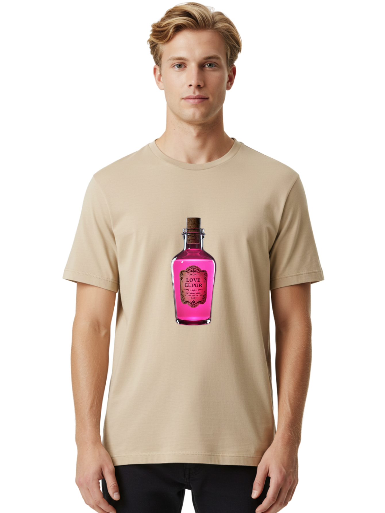 Love-Elixir-Bottle Men'S Graphic Tee, 100% Cotton, Comfortable Casual Summer Wear, Machine Washable, Vintage Camera, Old Camera, Antique Camera, Black Camera, Classic Photography, Photography Equipment, Nostalgic Device, Film Camera, Baf891