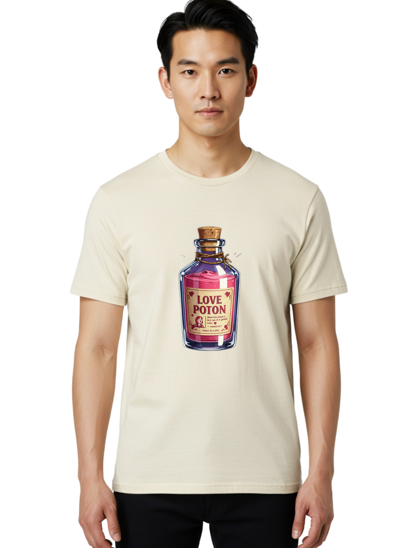 Love-Potion-2 Men'S Graphic Tee, 100% Cotton, Comfortable Casual Summer Wear, Machine Washable, Vintage Camera, Old Camera, Antique Camera, Black Camera, Classic Photography, Photography Equipment, Nostalgic Device, Film Camera, Camera Art Baf897
