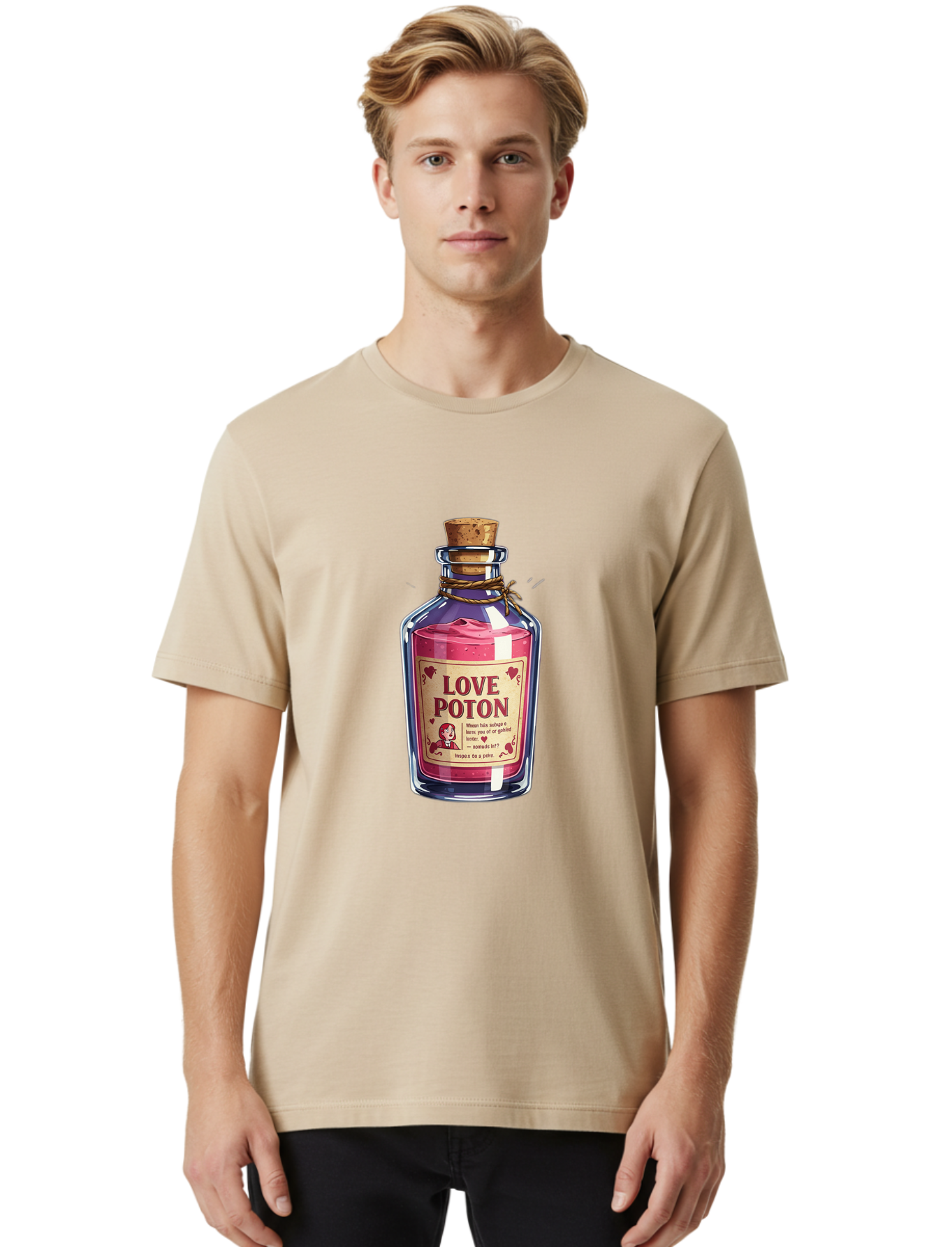 Love-Potion-2 Men'S Graphic Tee, 100% Cotton, Comfortable Casual Summer Wear, Machine Washable, Vintage Camera, Old Camera, Antique Camera, Black Camera, Classic Photography, Photography Equipment, Nostalgic Device, Film Camera, Camera Art Baf897