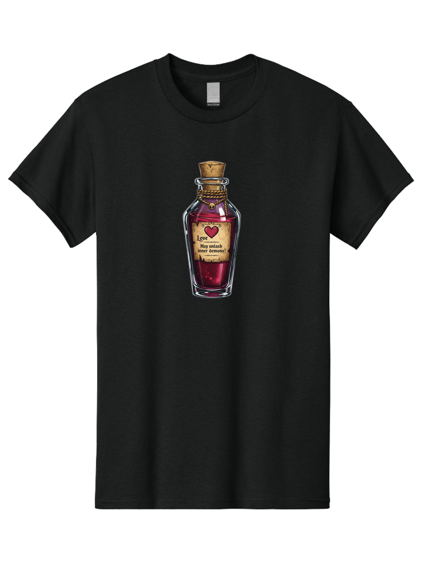 Love-Potion-Bottle-1 Men'S Graphic Tee, 100% Cotton, Comfortable Casual Summer Wear, Machine Washable, Vintage Camera, Old Camera, Antique Camera, Black Camera, Classic Photography, Photography Equipment, Nostalgic Device, Film Camera, Baf902