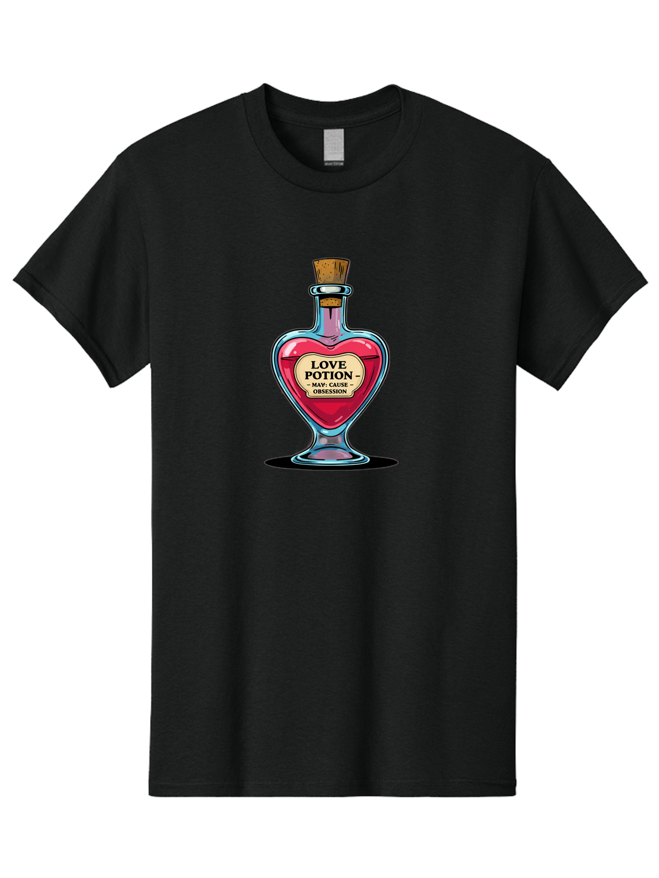 Love-Potion-Bottle Men'S Graphic Tee, 100% Cotton, Comfortable Casual Summer Wear, Machine Washable, Vintage Camera, Old Camera, Antique Camera, Black Camera, Classic Photography, Photography Equipment, Nostalgic Device, Film Camera, Baf903