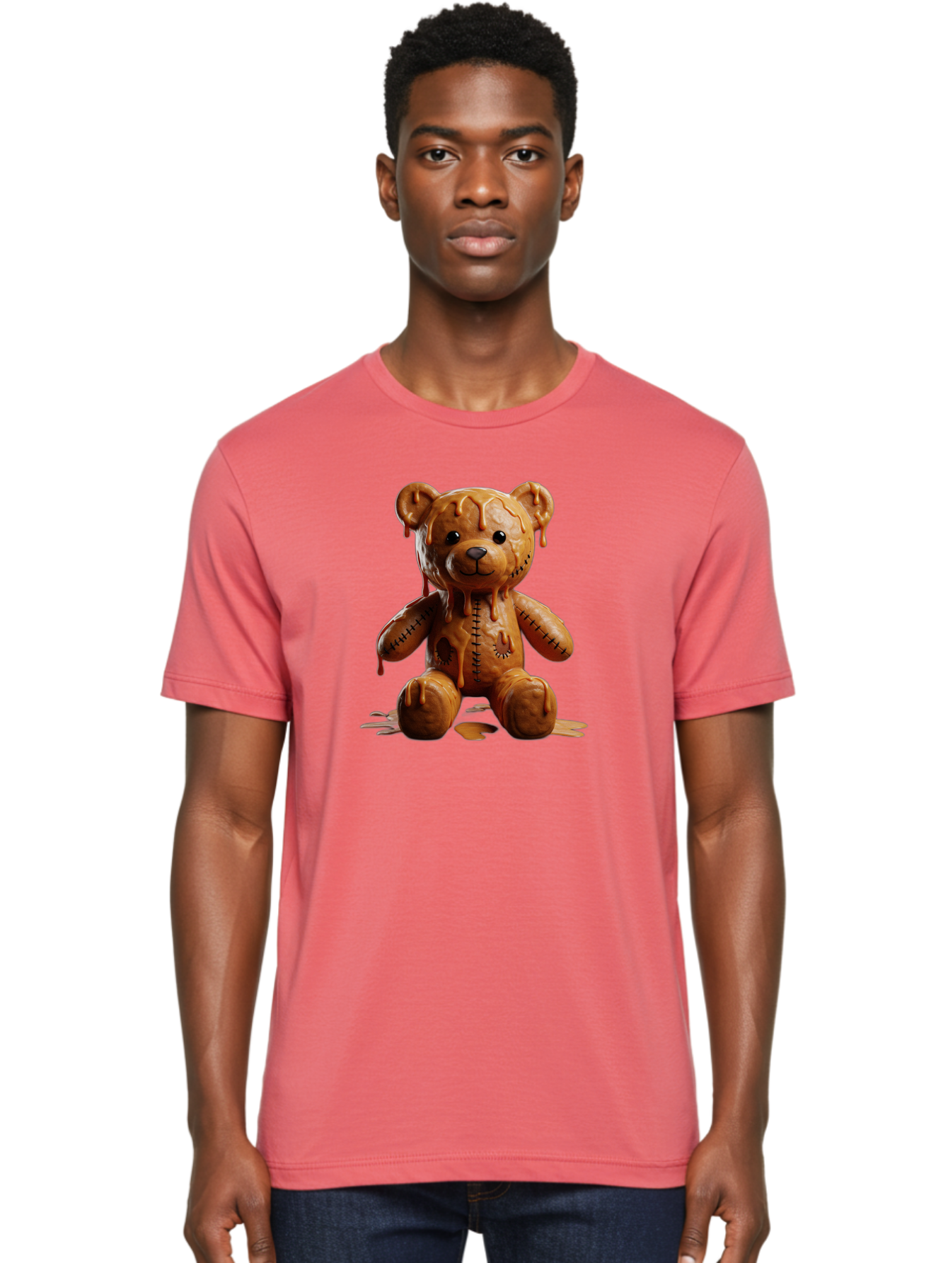 Melting-Teddy-Bear Men'S Graphic Tee, 100% Cotton, Comfortable Casual Summer Wear, Machine Washable, Vintage Camera, Old Camera, Antique Camera, Black Camera, Classic Photography, Photography Equipment, Nostalgic Device, Film Camera, Baf910