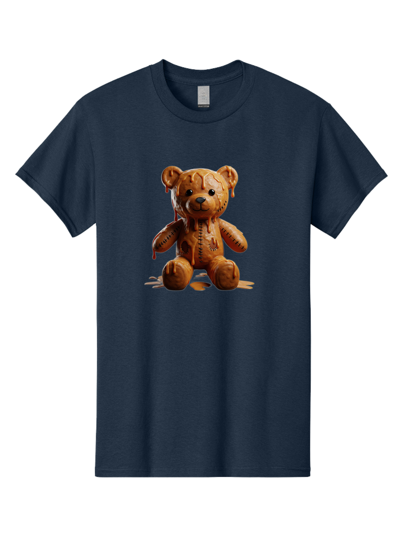 Melting-Teddy-Bear Men'S Graphic Tee, 100% Cotton, Comfortable Casual Summer Wear, Machine Washable, Vintage Camera, Old Camera, Antique Camera, Black Camera, Classic Photography, Photography Equipment, Nostalgic Device, Film Camera, Baf910