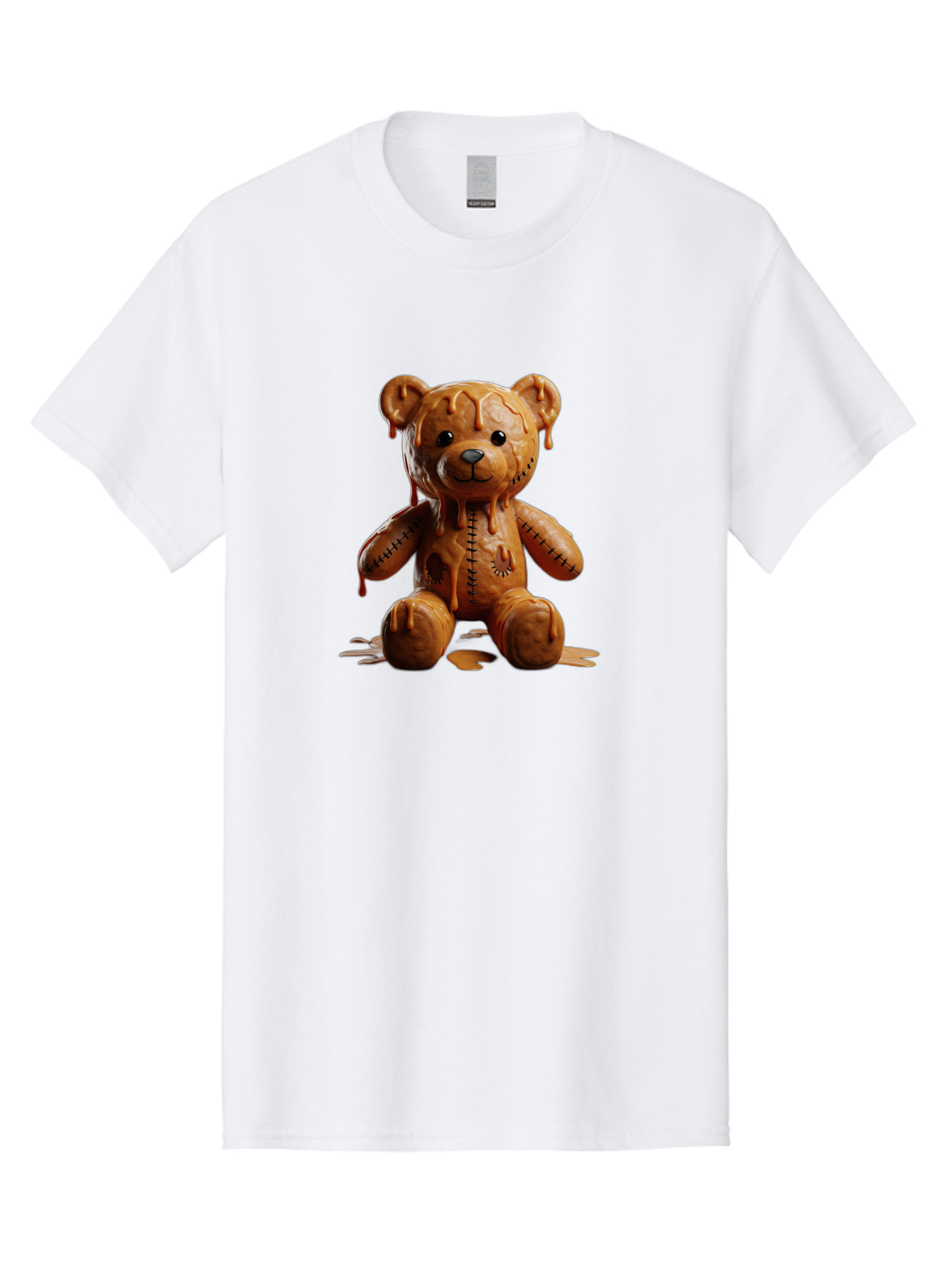 Melting-Teddy-Bear Men'S Graphic Tee, 100% Cotton, Comfortable Casual Summer Wear, Machine Washable, Vintage Camera, Old Camera, Antique Camera, Black Camera, Classic Photography, Photography Equipment, Nostalgic Device, Film Camera, Baf910