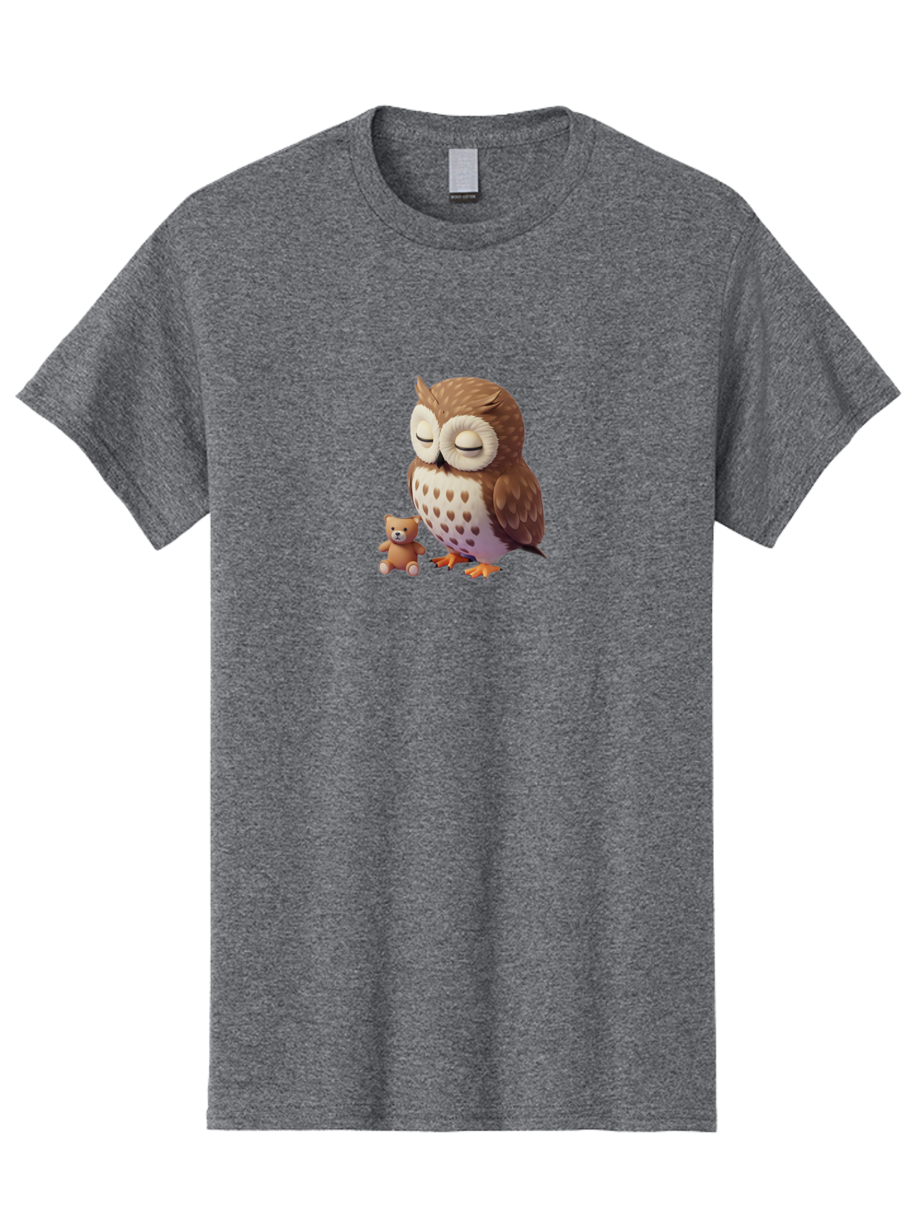 Owl-And-Teddy-1 Men'S Graphic Tee, 100% Cotton, Comfortable Casual Summer Wear, Machine Washable, Vintage Camera, Old Camera, Antique Camera, Black Camera, Classic Photography, Photography Equipment, Nostalgic Device, Film Camera, Camera Art Baf912