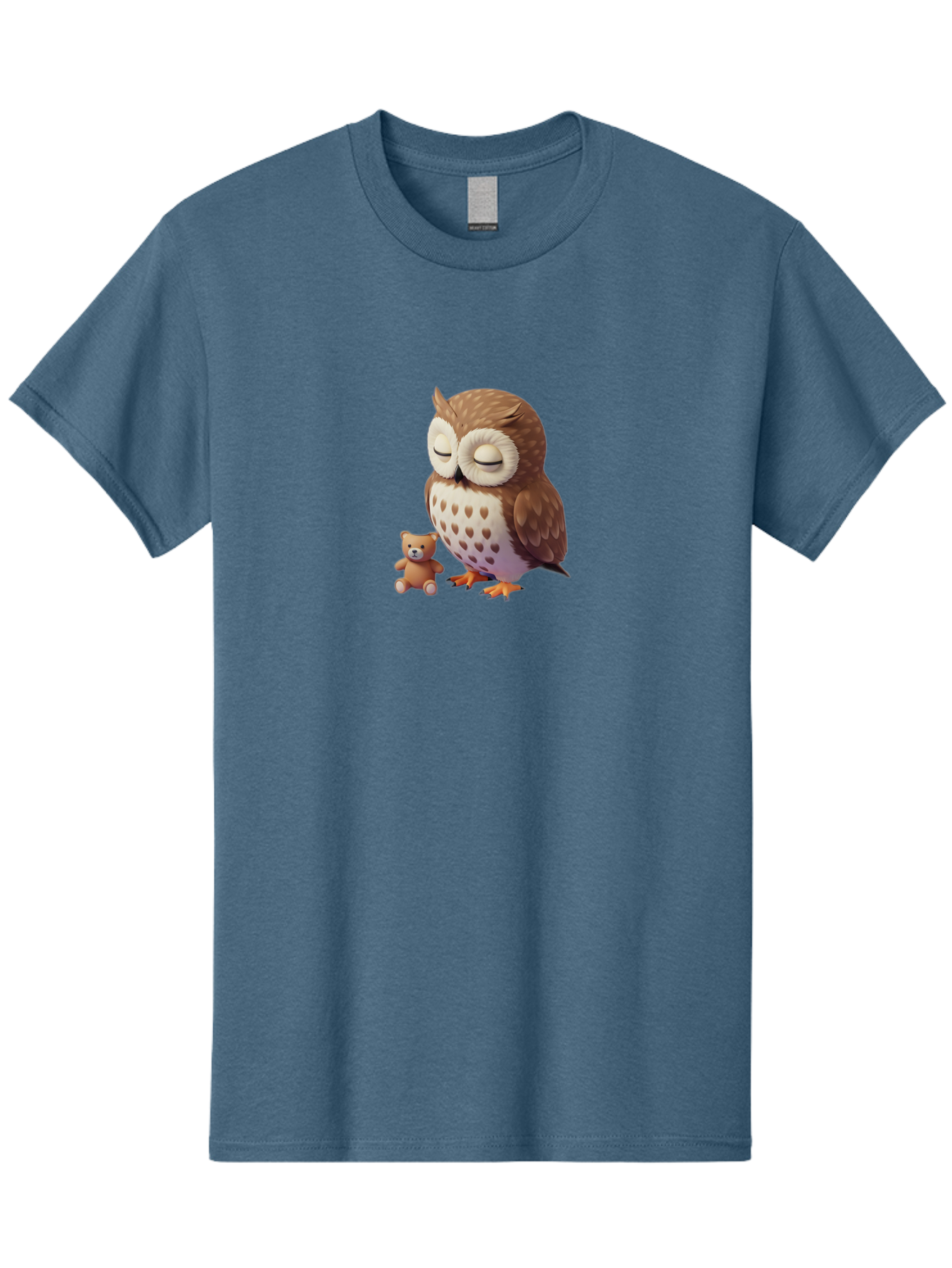 Owl-And-Teddy-1 Men'S Graphic Tee, 100% Cotton, Comfortable Casual Summer Wear, Machine Washable, Vintage Camera, Old Camera, Antique Camera, Black Camera, Classic Photography, Photography Equipment, Nostalgic Device, Film Camera, Camera Art Baf912