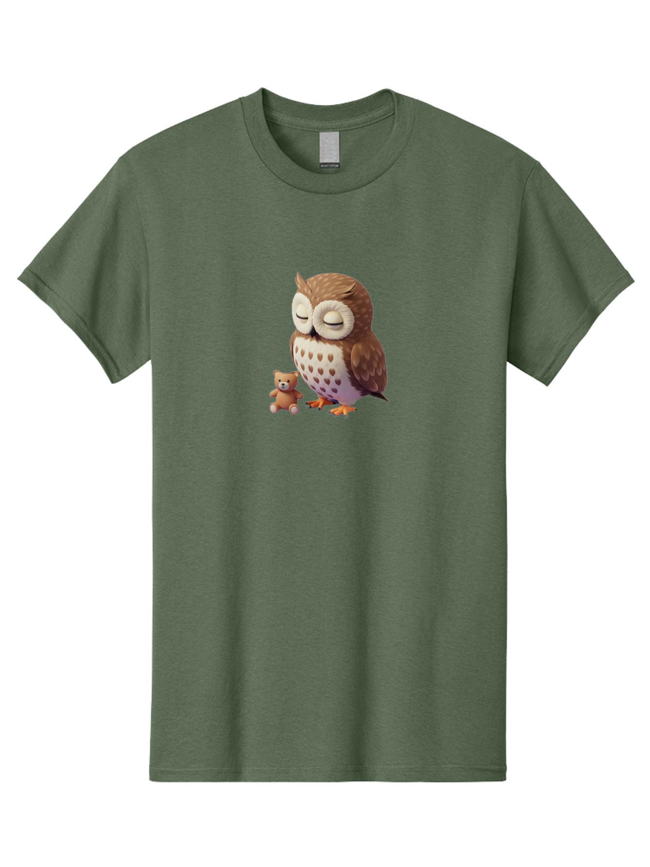 Owl-And-Teddy-1 Men'S Graphic Tee, 100% Cotton, Comfortable Casual Summer Wear, Machine Washable, Vintage Camera, Old Camera, Antique Camera, Black Camera, Classic Photography, Photography Equipment, Nostalgic Device, Film Camera, Camera Art Baf912