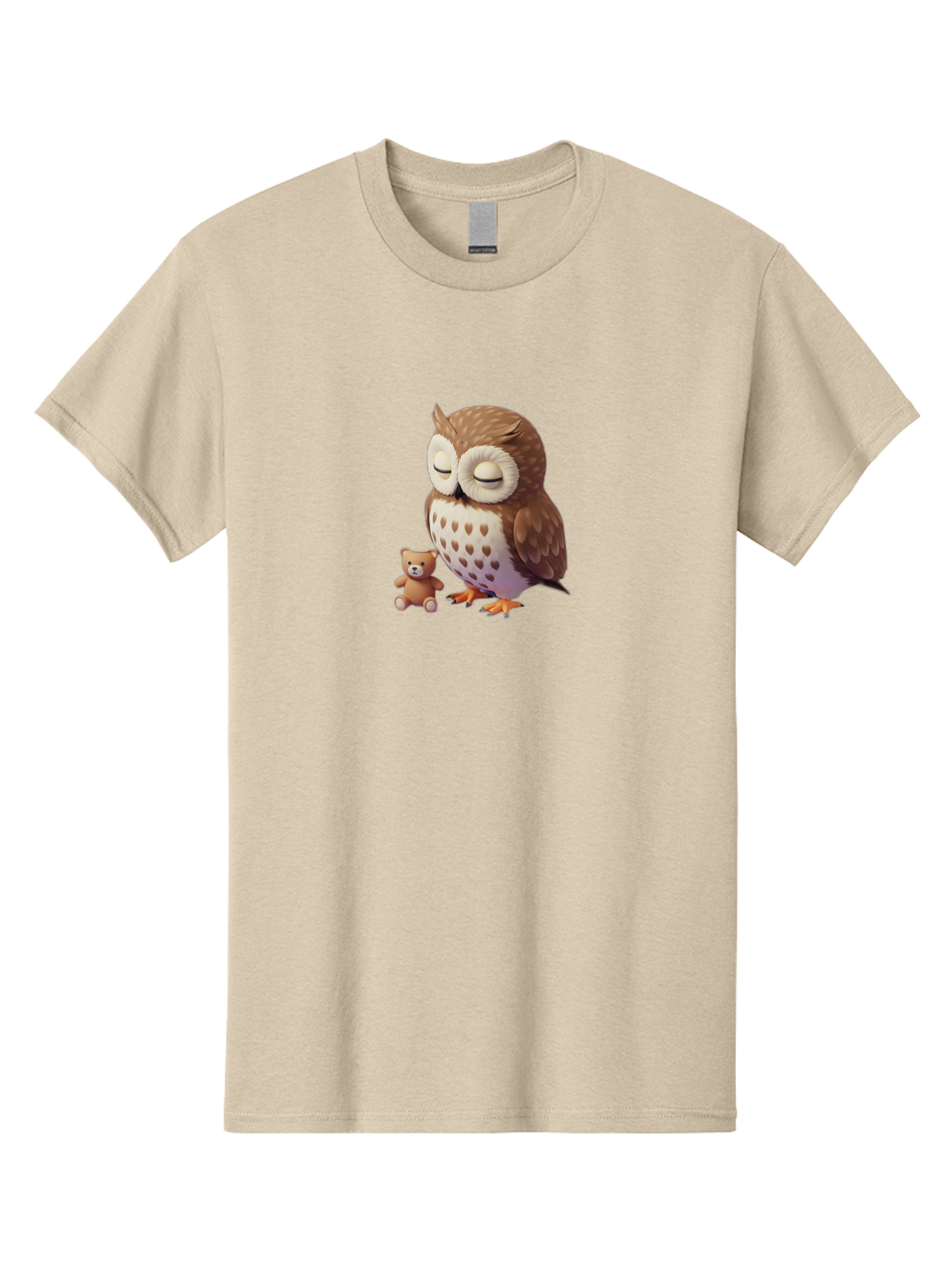 Owl-And-Teddy-1 Men'S Graphic Tee, 100% Cotton, Comfortable Casual Summer Wear, Machine Washable, Vintage Camera, Old Camera, Antique Camera, Black Camera, Classic Photography, Photography Equipment, Nostalgic Device, Film Camera, Camera Art Baf912