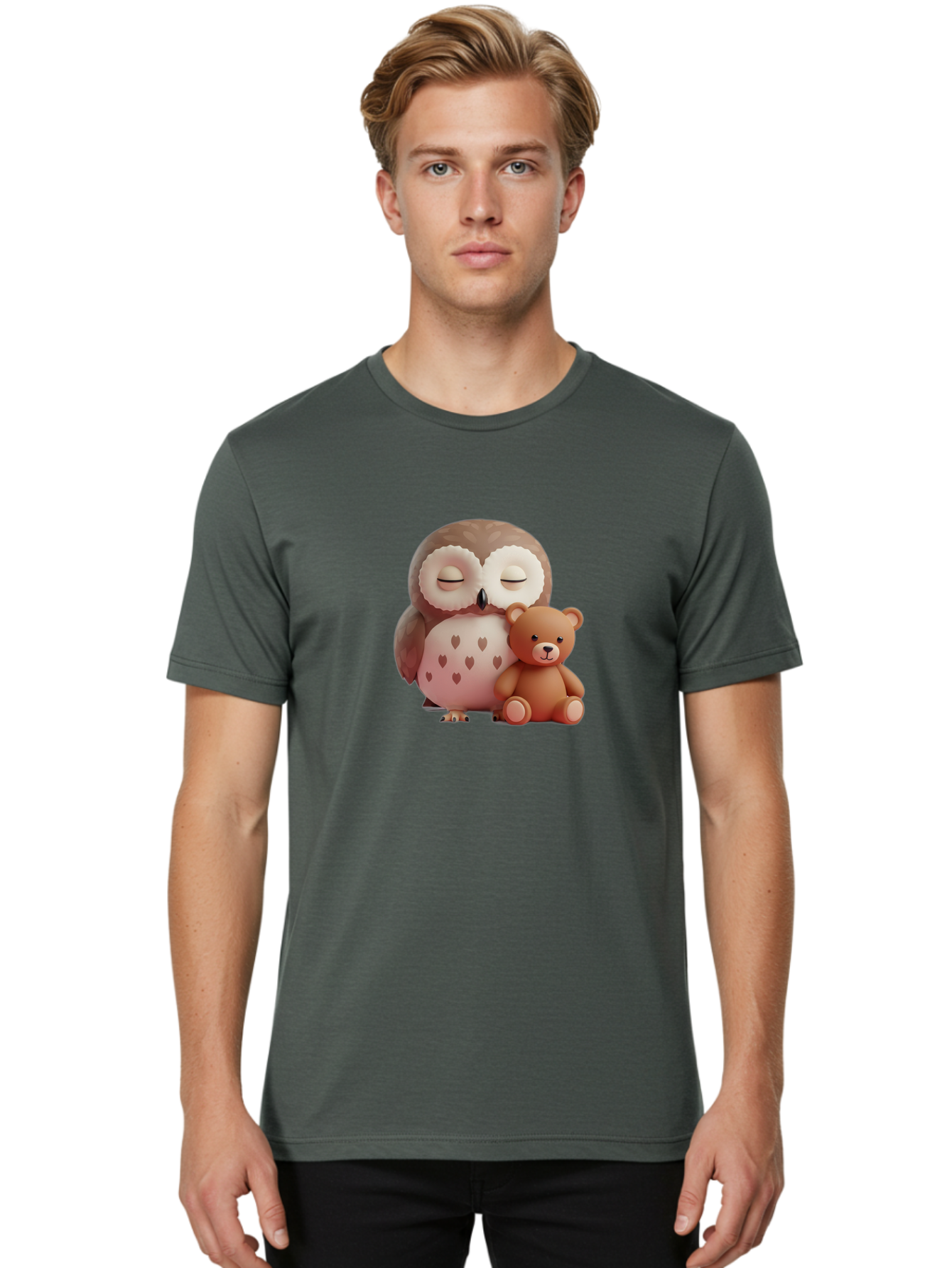 Owl-And-Teddy Men'S Graphic Tee, 100% Cotton, Comfortable Casual Summer Wear, Machine Washable, Vintage Camera, Old Camera, Antique Camera, Black Camera, Classic Photography, Photography Equipment, Nostalgic Device, Film Camera, Camera Art Baf914