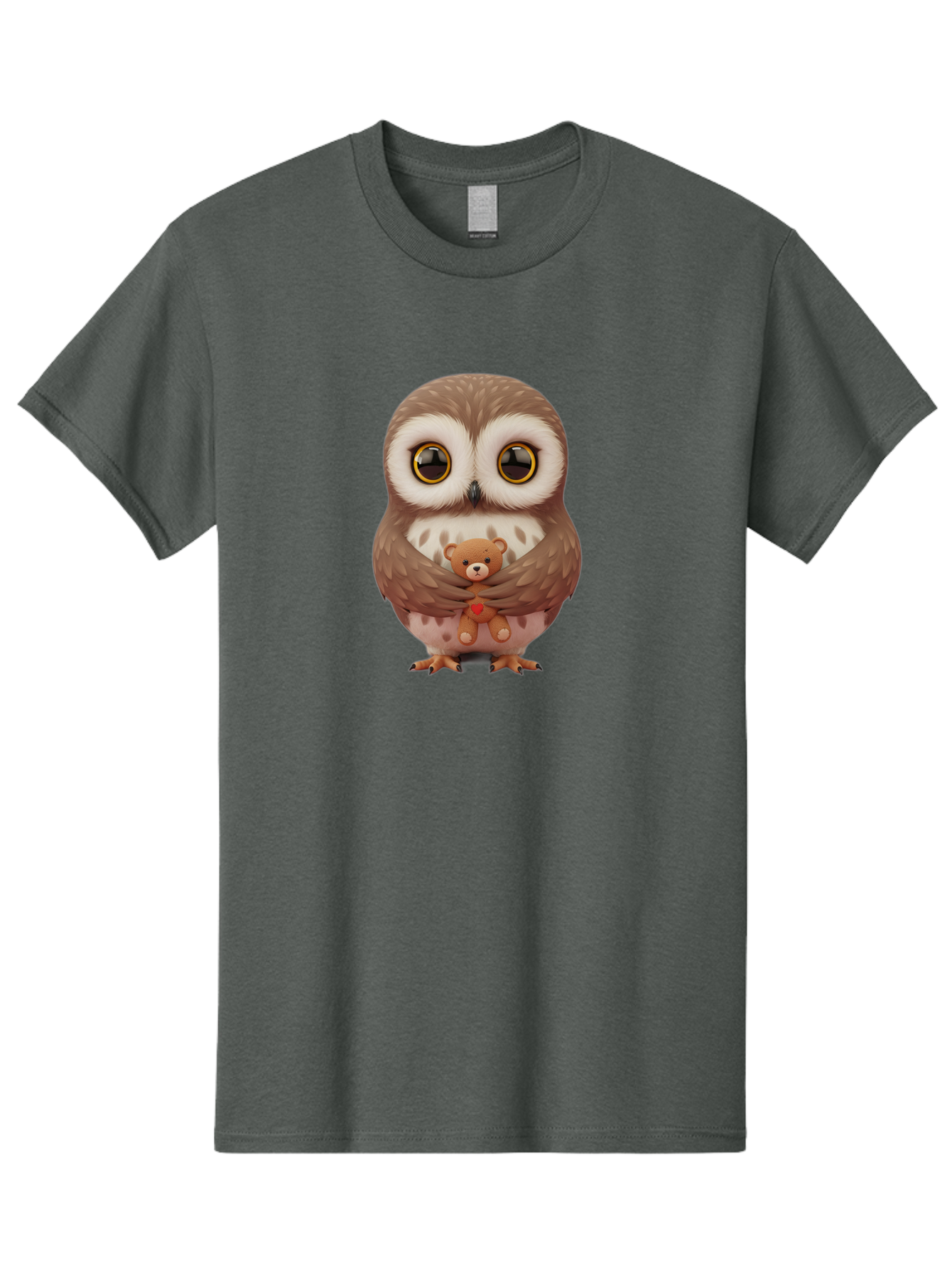 Owl-Embracing-Teddy-Bear Men'S Graphic Tee, 100% Cotton, Comfortable Casual Summer Wear, Machine Washable, Vintage Camera, Old Camera, Antique Camera, Black Camera, Classic Photography, Photography Equipment, Nostalgic Device, Film Camera, Baf917