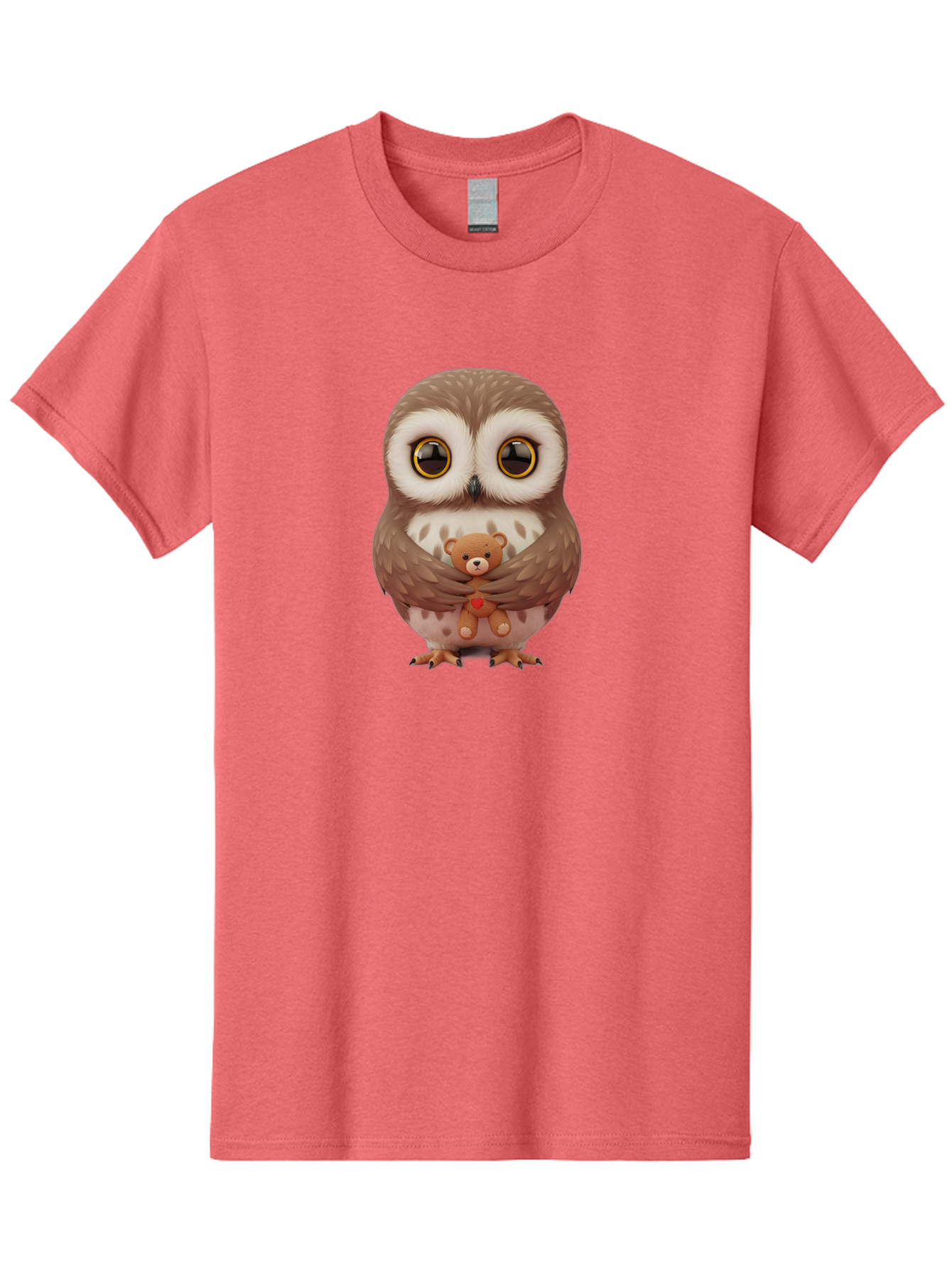 Owl-Embracing-Teddy-Bear Men'S Graphic Tee, 100% Cotton, Comfortable Casual Summer Wear, Machine Washable, Vintage Camera, Old Camera, Antique Camera, Black Camera, Classic Photography, Photography Equipment, Nostalgic Device, Film Camera, Baf917