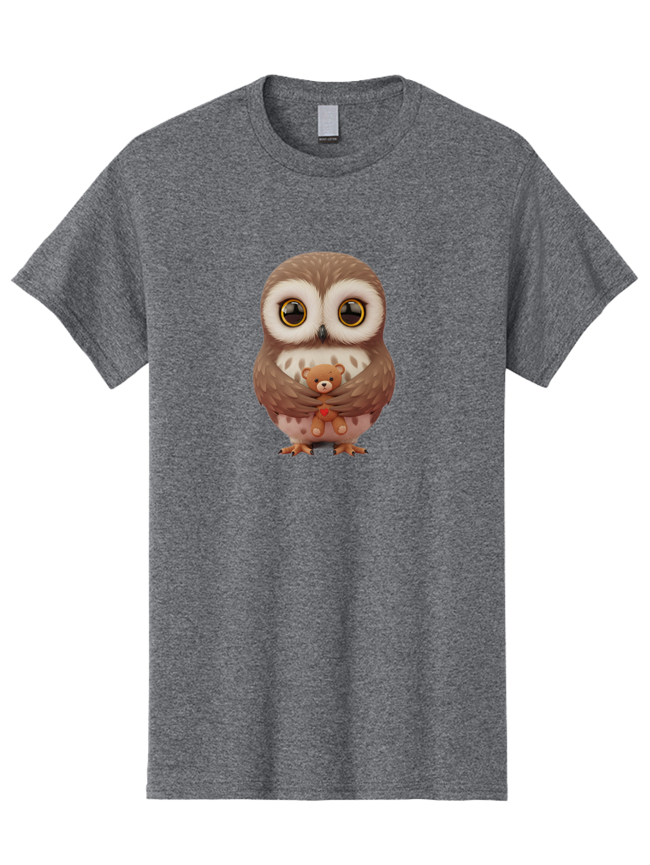 Owl-Embracing-Teddy-Bear Men'S Graphic Tee, 100% Cotton, Comfortable Casual Summer Wear, Machine Washable, Vintage Camera, Old Camera, Antique Camera, Black Camera, Classic Photography, Photography Equipment, Nostalgic Device, Film Camera, Baf917