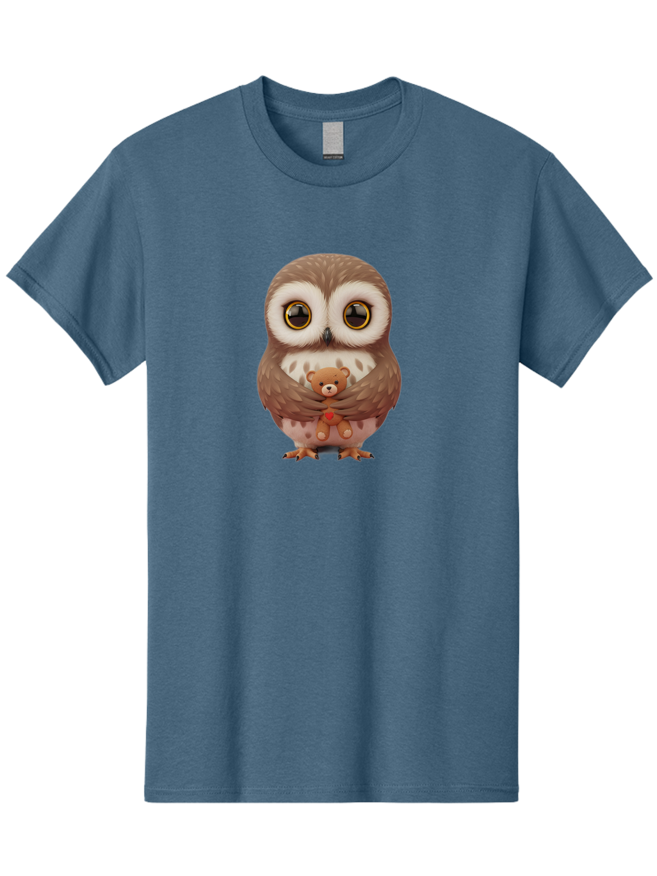 Owl-Embracing-Teddy-Bear Men'S Graphic Tee, 100% Cotton, Comfortable Casual Summer Wear, Machine Washable, Vintage Camera, Old Camera, Antique Camera, Black Camera, Classic Photography, Photography Equipment, Nostalgic Device, Film Camera, Baf917