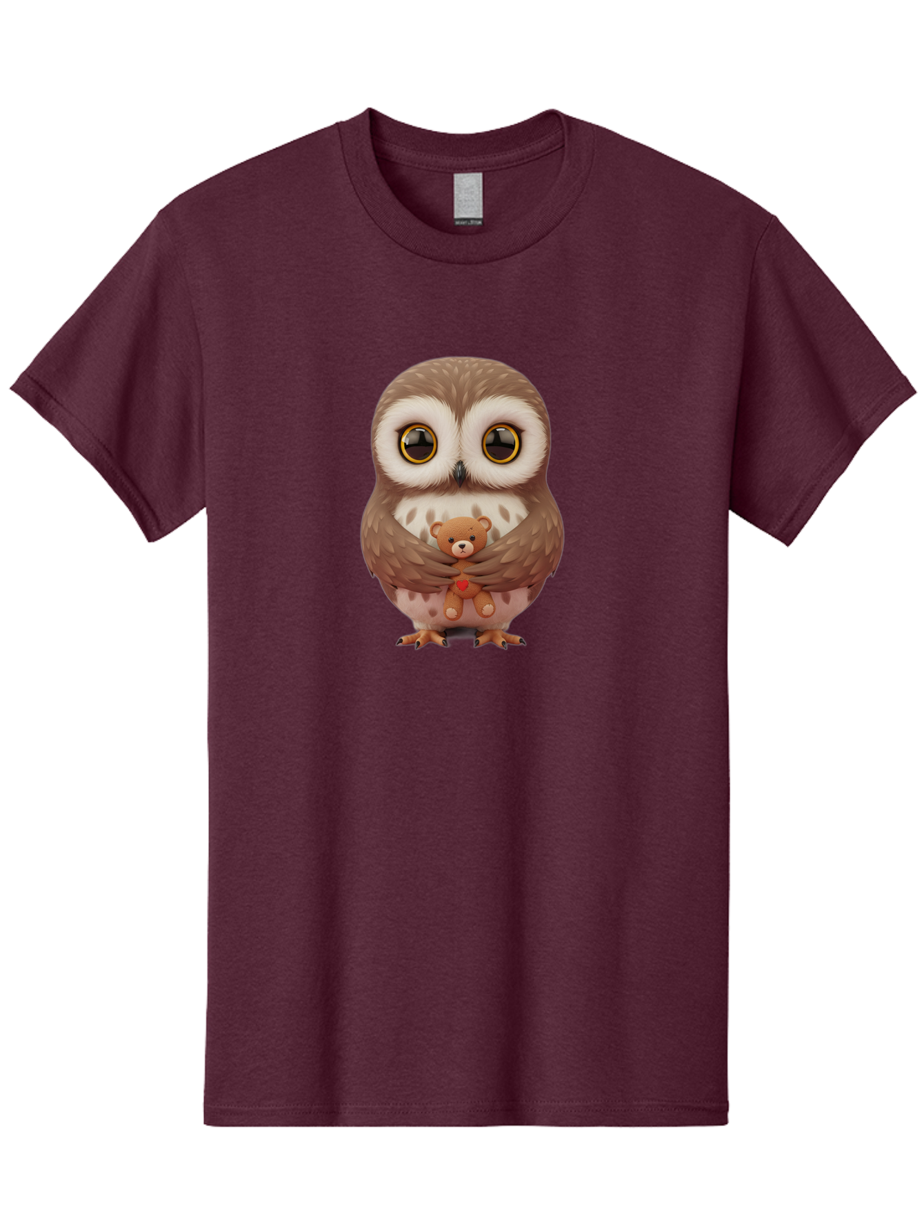 Owl-Embracing-Teddy-Bear Men'S Graphic Tee, 100% Cotton, Comfortable Casual Summer Wear, Machine Washable, Vintage Camera, Old Camera, Antique Camera, Black Camera, Classic Photography, Photography Equipment, Nostalgic Device, Film Camera, Baf917