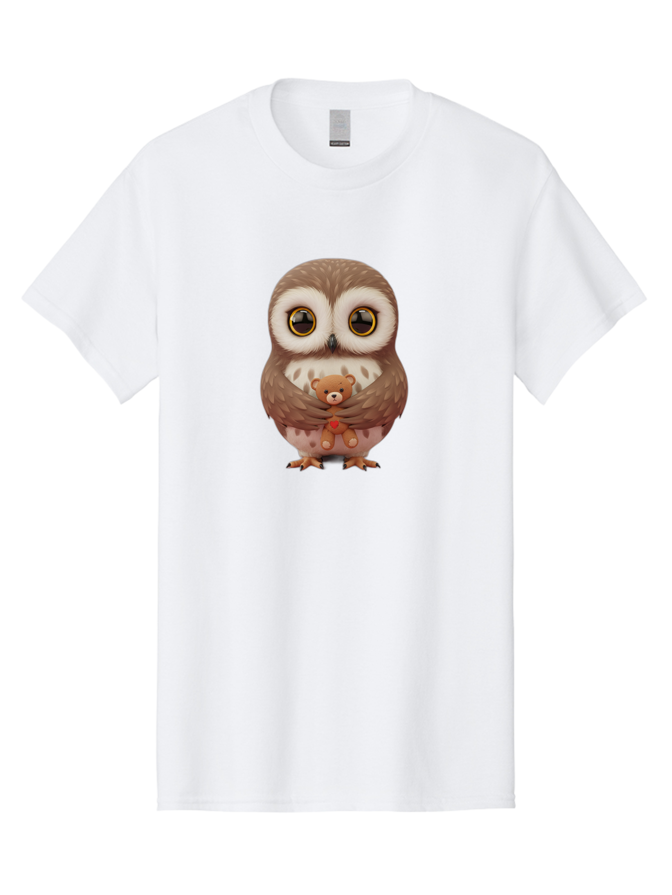 Owl-Embracing-Teddy-Bear Men'S Graphic Tee, 100% Cotton, Comfortable Casual Summer Wear, Machine Washable, Vintage Camera, Old Camera, Antique Camera, Black Camera, Classic Photography, Photography Equipment, Nostalgic Device, Film Camera, Baf917
