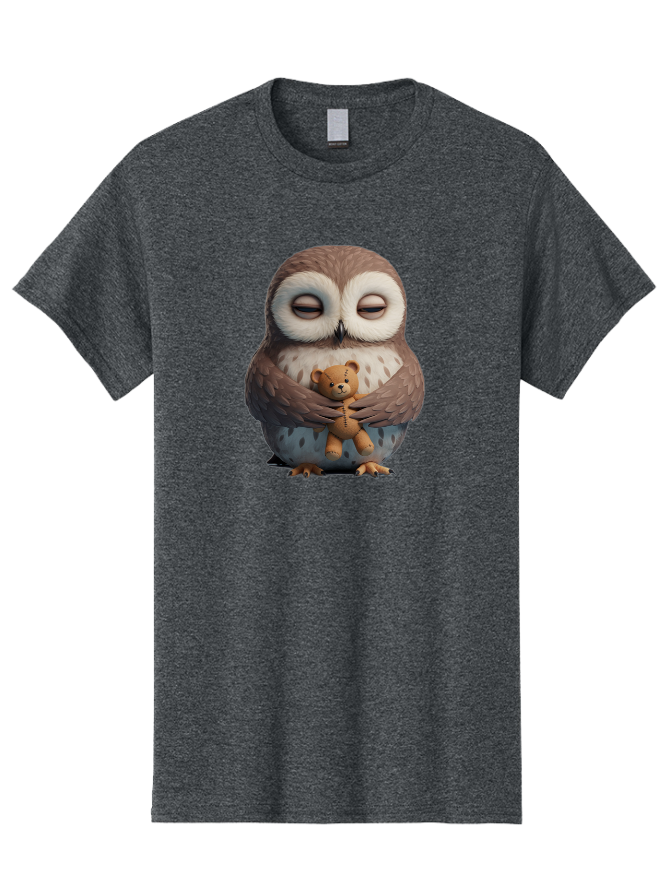Owl-Holding-Teddy Men'S Graphic Tee, 100% Cotton, Comfortable Casual Summer Wear, Machine Washable, Vintage Camera, Old Camera, Antique Camera, Black Camera, Classic Photography, Photography Equipment, Nostalgic Device, Film Camera, Camera Art Baf918