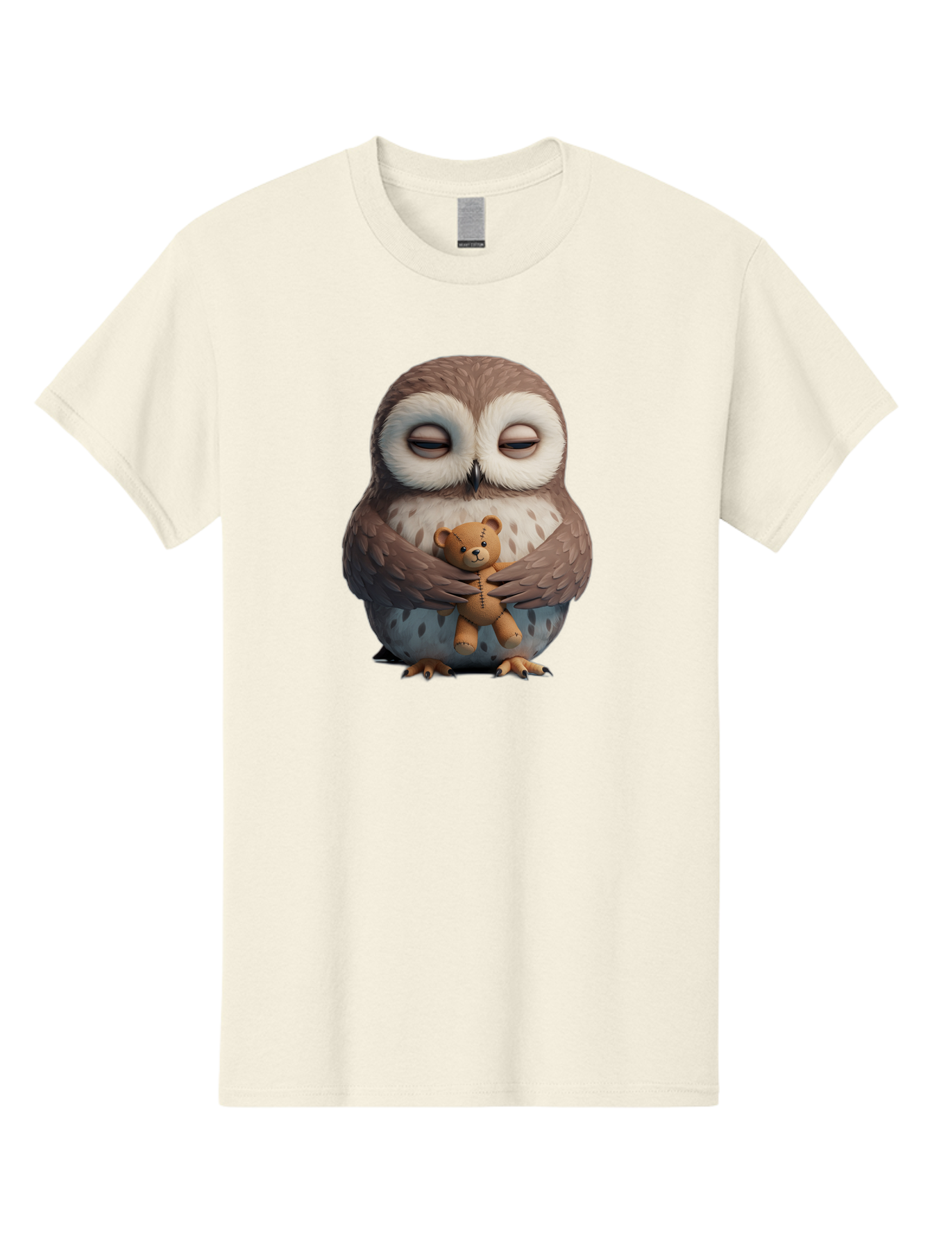 Owl-Holding-Teddy Men'S Graphic Tee, 100% Cotton, Comfortable Casual Summer Wear, Machine Washable, Vintage Camera, Old Camera, Antique Camera, Black Camera, Classic Photography, Photography Equipment, Nostalgic Device, Film Camera, Camera Art Baf918