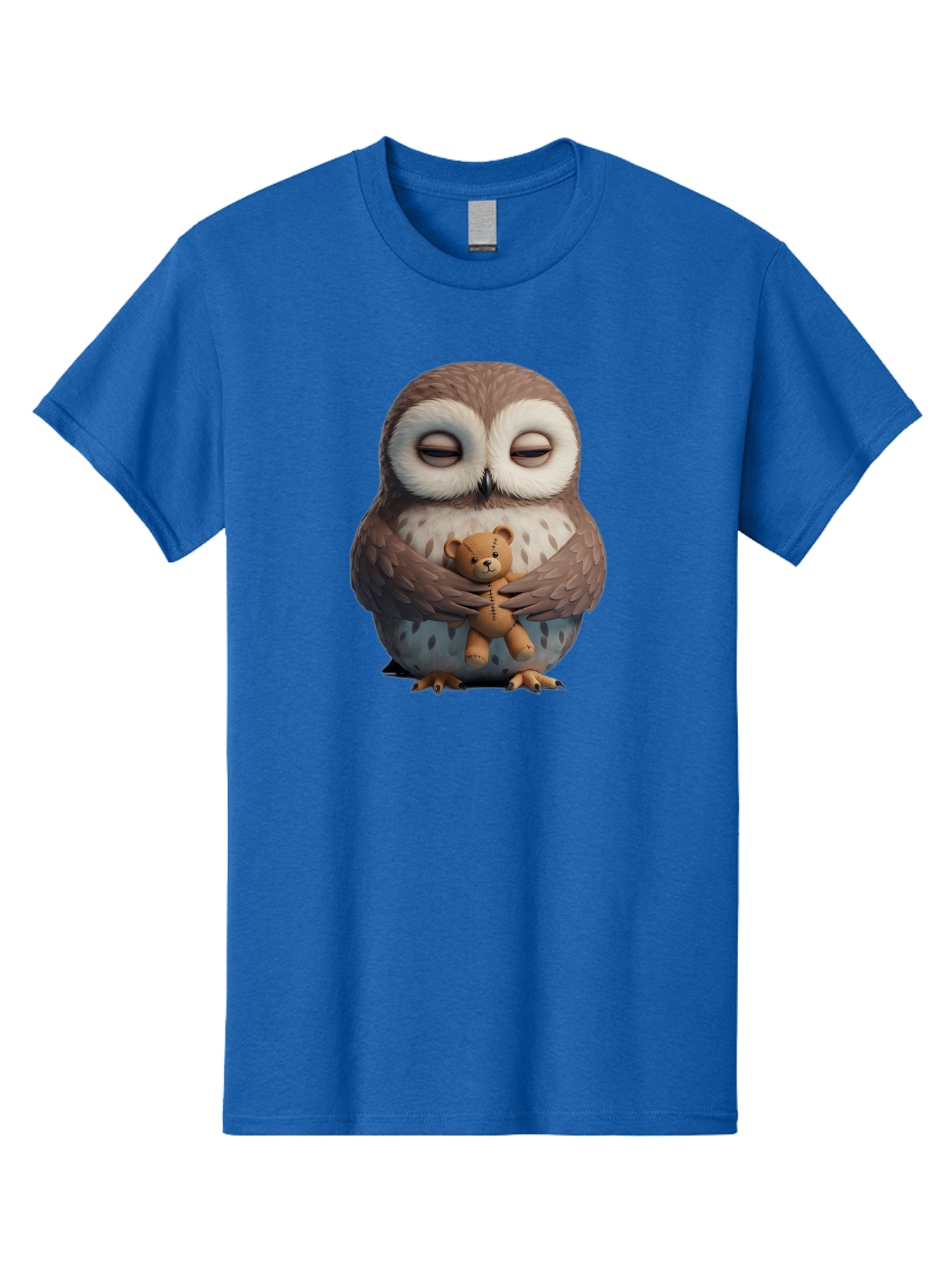 Owl-Holding-Teddy Men'S Graphic Tee, 100% Cotton, Comfortable Casual Summer Wear, Machine Washable, Vintage Camera, Old Camera, Antique Camera, Black Camera, Classic Photography, Photography Equipment, Nostalgic Device, Film Camera, Camera Art Baf918