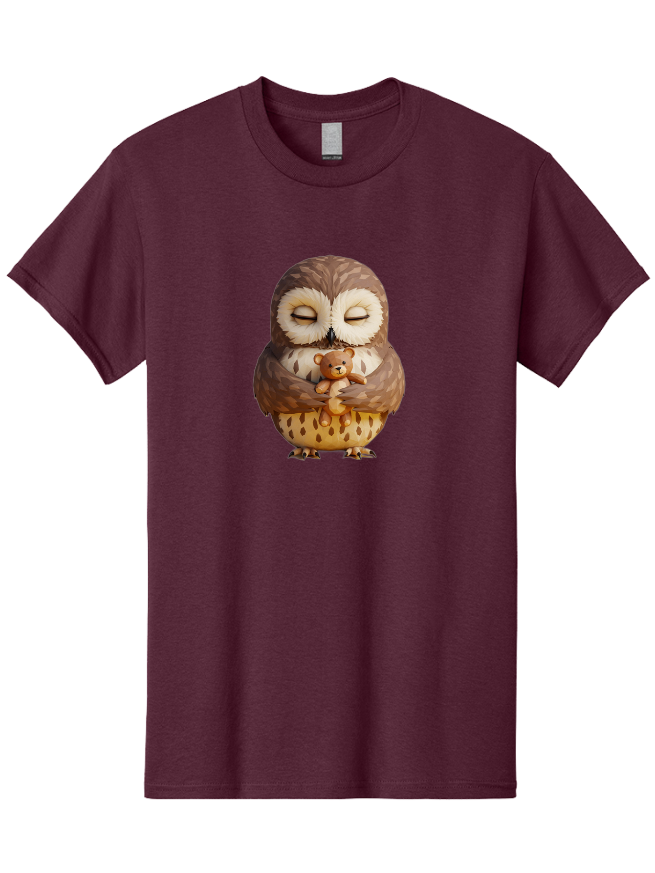 Owl-Hugging-Teddy-1 Men'S Graphic Tee, 100% Cotton, Comfortable Casual Summer Wear, Machine Washable, Vintage Camera, Old Camera, Antique Camera, Black Camera, Classic Photography, Photography Equipment, Nostalgic Device, Film Camera, Baf919
