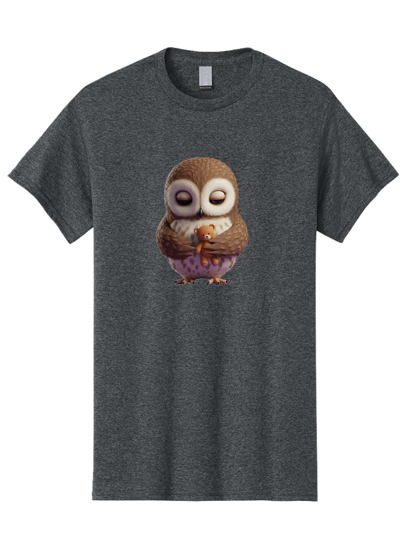 Owl-Hugging-Teddy-2 Men'S Graphic Tee, 100% Cotton, Comfortable Casual Summer Wear, Machine Washable, Vintage Camera, Old Camera, Antique Camera, Black Camera, Classic Photography, Photography Equipment, Nostalgic Device, Film Camera, Baf920