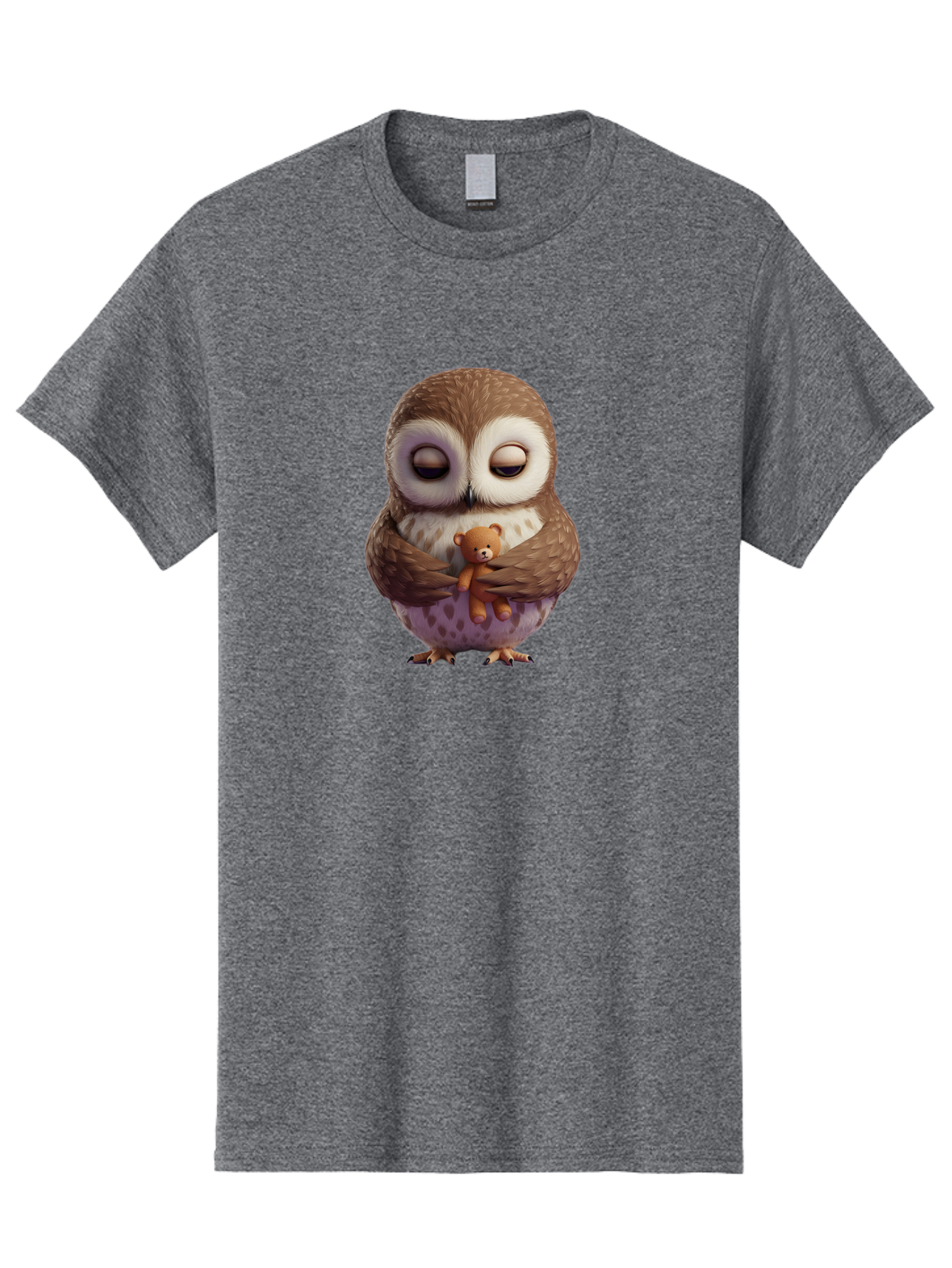 Owl-Hugging-Teddy-2 Men'S Graphic Tee, 100% Cotton, Comfortable Casual Summer Wear, Machine Washable, Vintage Camera, Old Camera, Antique Camera, Black Camera, Classic Photography, Photography Equipment, Nostalgic Device, Film Camera, Baf920