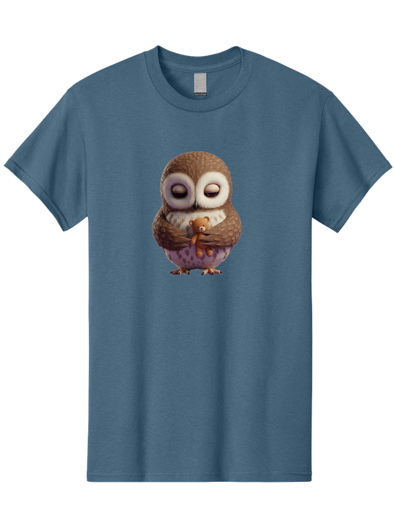 Owl-Hugging-Teddy-2 Men'S Graphic Tee, 100% Cotton, Comfortable Casual Summer Wear, Machine Washable, Vintage Camera, Old Camera, Antique Camera, Black Camera, Classic Photography, Photography Equipment, Nostalgic Device, Film Camera, Baf920