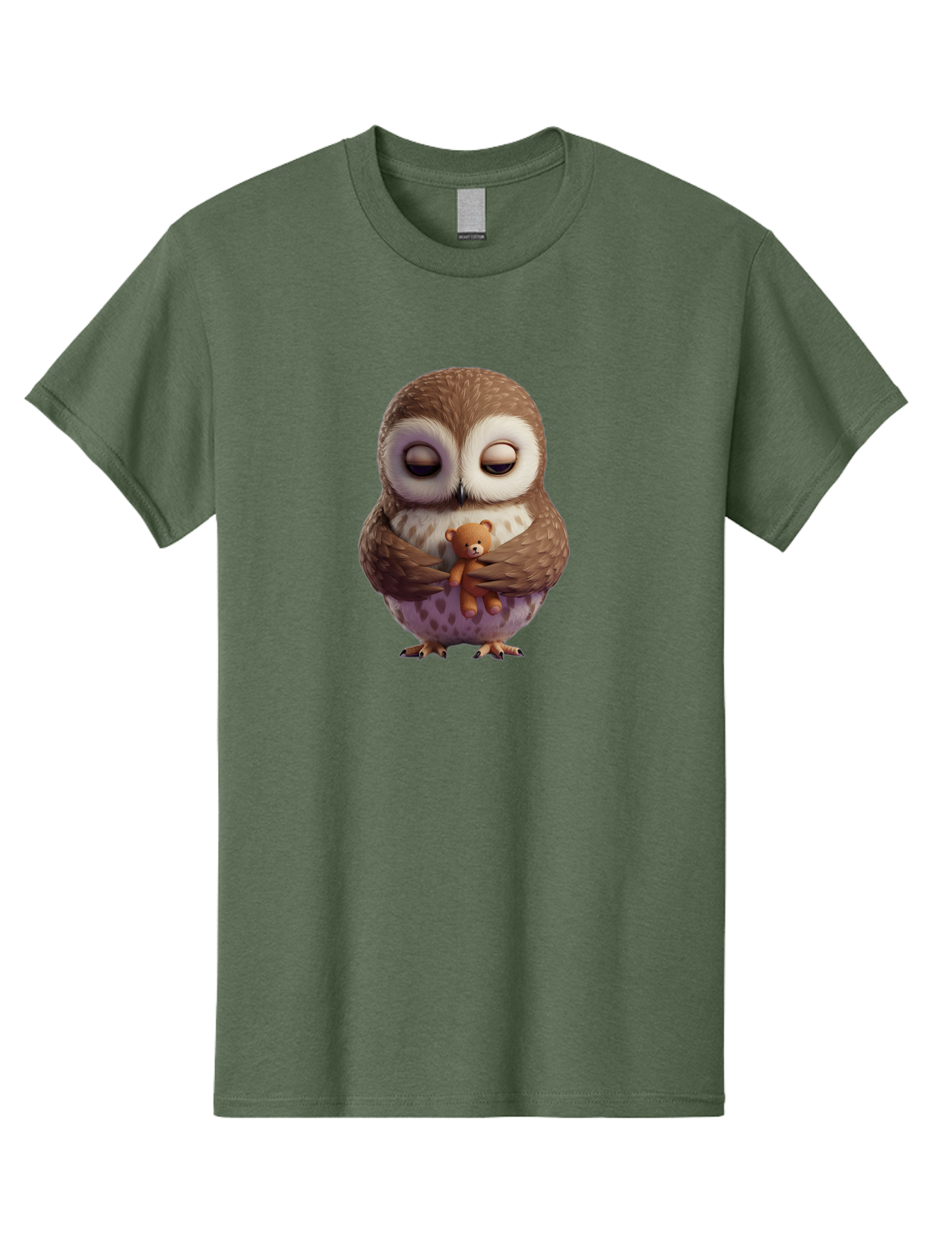 Owl-Hugging-Teddy-2 Men'S Graphic Tee, 100% Cotton, Comfortable Casual Summer Wear, Machine Washable, Vintage Camera, Old Camera, Antique Camera, Black Camera, Classic Photography, Photography Equipment, Nostalgic Device, Film Camera, Baf920