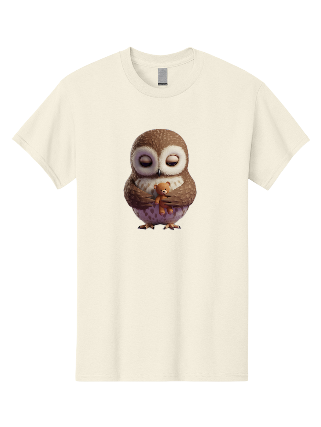 Owl-Hugging-Teddy-2 Men'S Graphic Tee, 100% Cotton, Comfortable Casual Summer Wear, Machine Washable, Vintage Camera, Old Camera, Antique Camera, Black Camera, Classic Photography, Photography Equipment, Nostalgic Device, Film Camera, Baf920