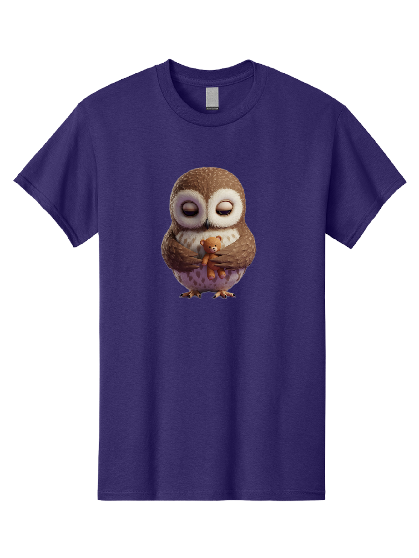 Owl-Hugging-Teddy-2 Men'S Graphic Tee, 100% Cotton, Comfortable Casual Summer Wear, Machine Washable, Vintage Camera, Old Camera, Antique Camera, Black Camera, Classic Photography, Photography Equipment, Nostalgic Device, Film Camera, Baf920