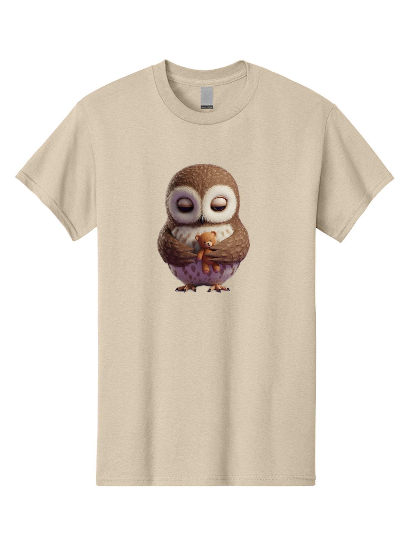 Owl-Hugging-Teddy-2 Men'S Graphic Tee, 100% Cotton, Comfortable Casual Summer Wear, Machine Washable, Vintage Camera, Old Camera, Antique Camera, Black Camera, Classic Photography, Photography Equipment, Nostalgic Device, Film Camera, Baf920