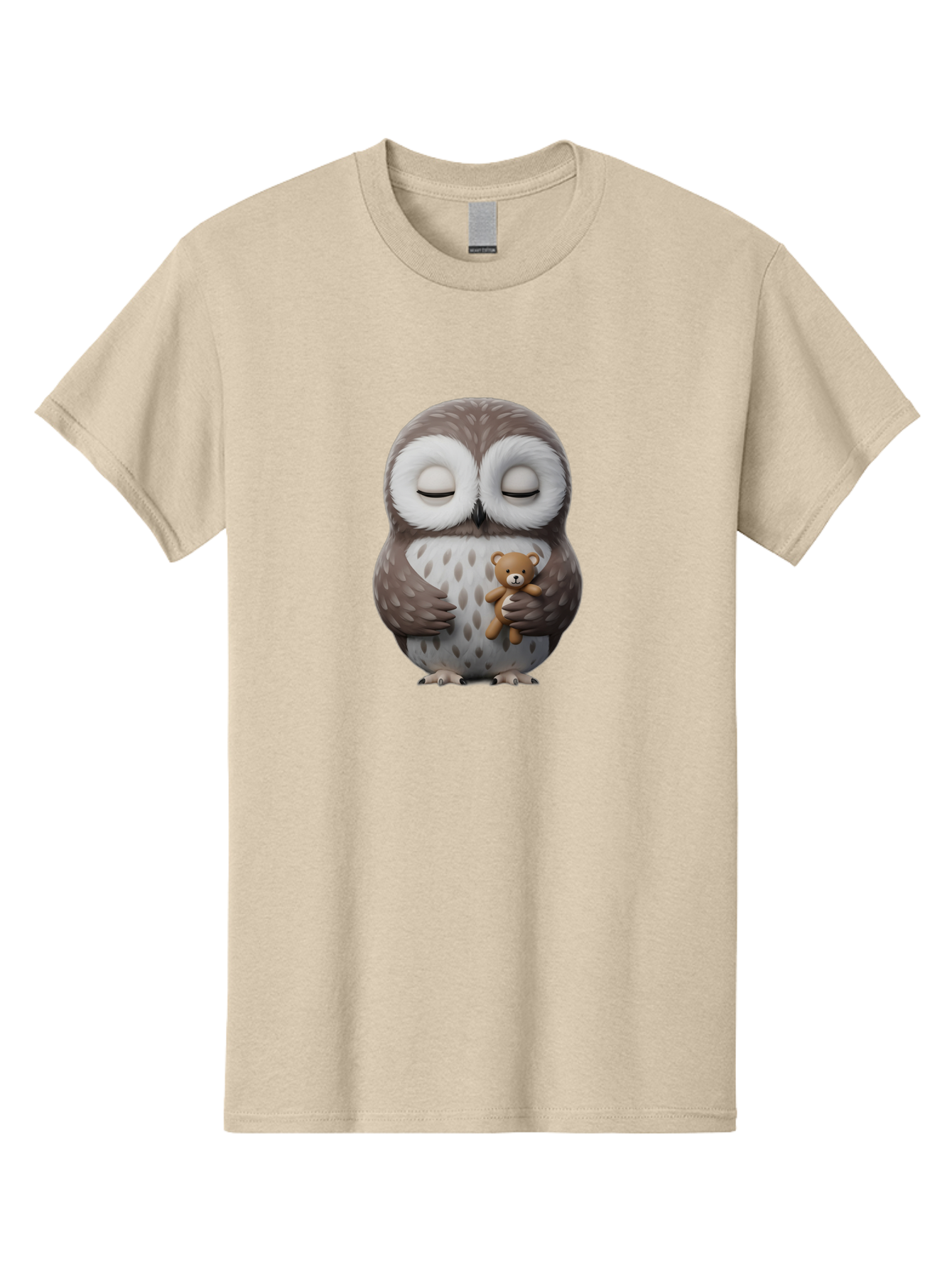 Owl-Hugging-Teddy-3 Men'S Graphic Tee, 100% Cotton, Comfortable Casual Summer Wear, Machine Washable, Vintage Camera, Old Camera, Antique Camera, Black Camera, Classic Photography, Photography Equipment, Nostalgic Device, Film Camera, Baf921