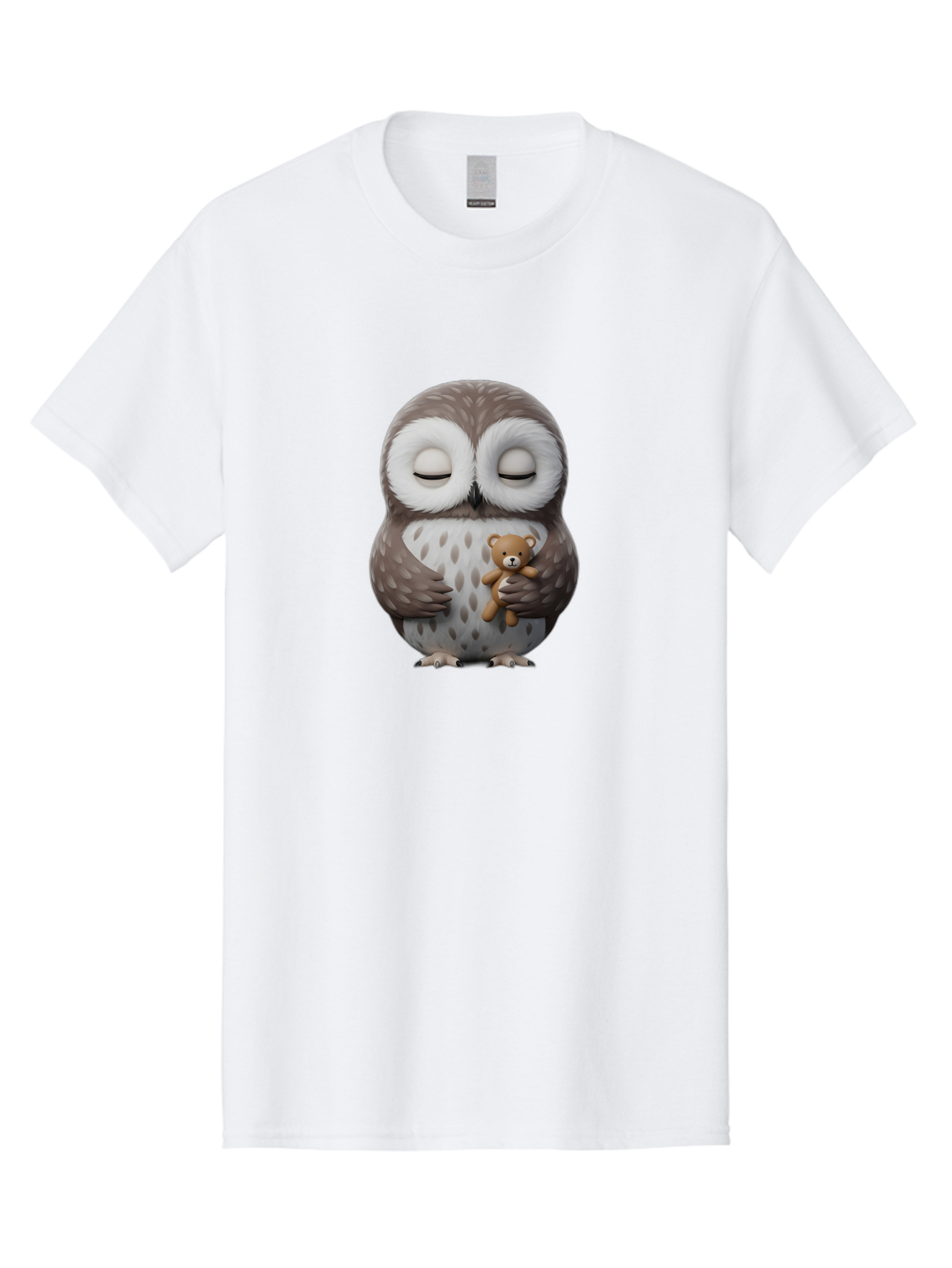 Owl-Hugging-Teddy-3 Men'S Graphic Tee, 100% Cotton, Comfortable Casual Summer Wear, Machine Washable, Vintage Camera, Old Camera, Antique Camera, Black Camera, Classic Photography, Photography Equipment, Nostalgic Device, Film Camera, Baf921