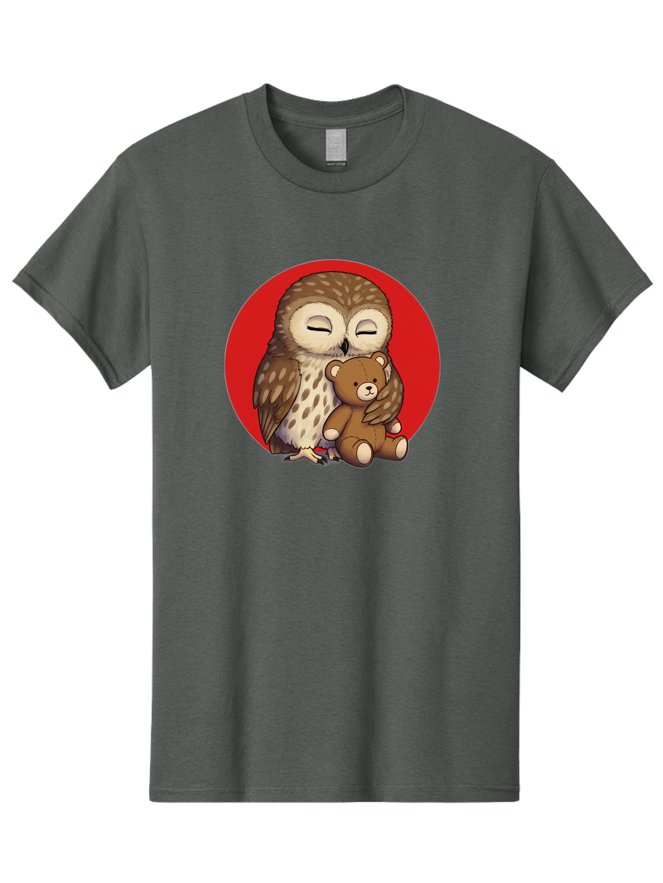Owl-Hugging-Teddy-4 Men'S Graphic Tee, 100% Cotton, Comfortable Casual Summer Wear, Machine Washable, Vintage Camera, Old Camera, Antique Camera, Black Camera, Classic Photography, Photography Equipment, Nostalgic Device, Film Camera, Baf922