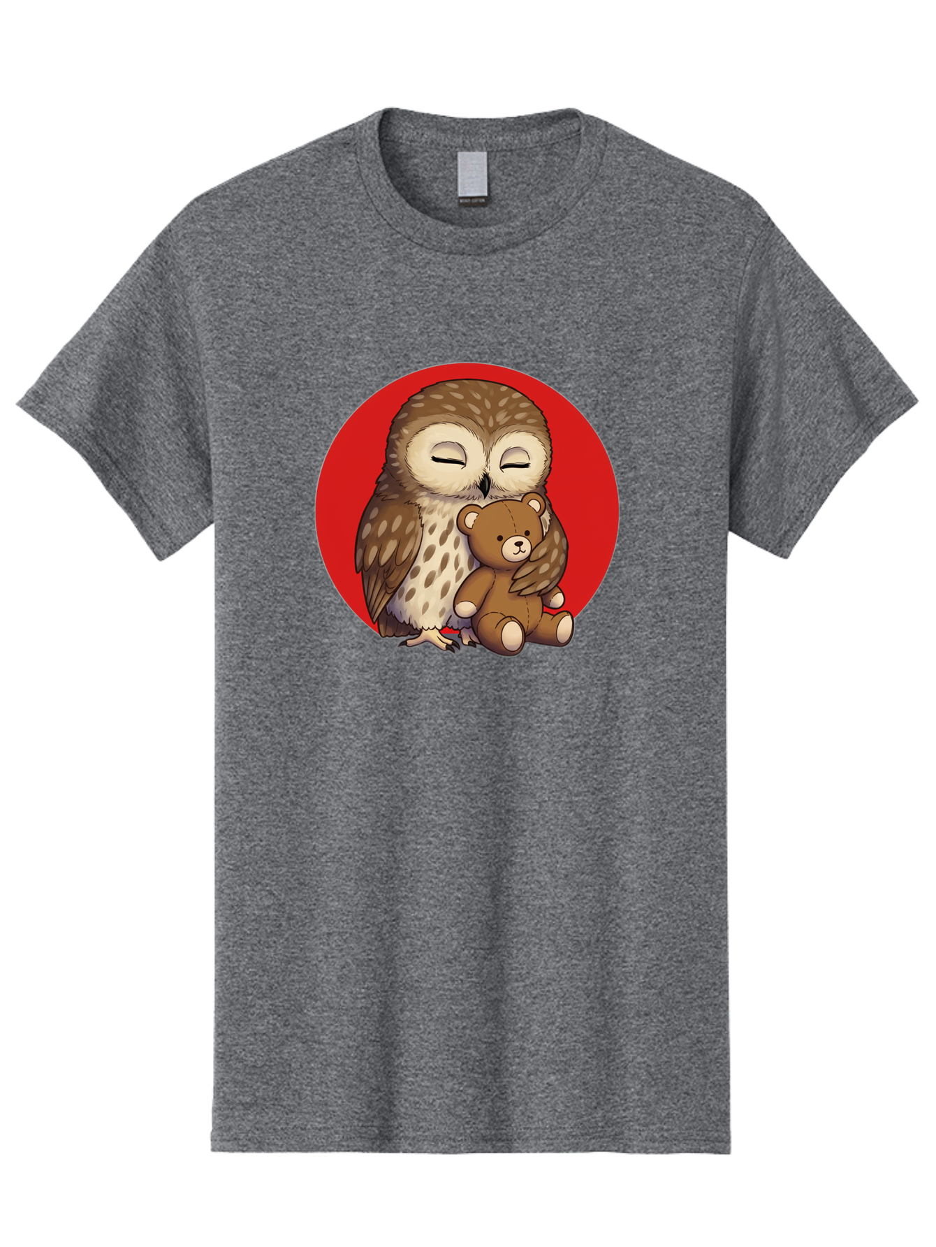 Owl-Hugging-Teddy-4 Men'S Graphic Tee, 100% Cotton, Comfortable Casual Summer Wear, Machine Washable, Vintage Camera, Old Camera, Antique Camera, Black Camera, Classic Photography, Photography Equipment, Nostalgic Device, Film Camera, Baf922