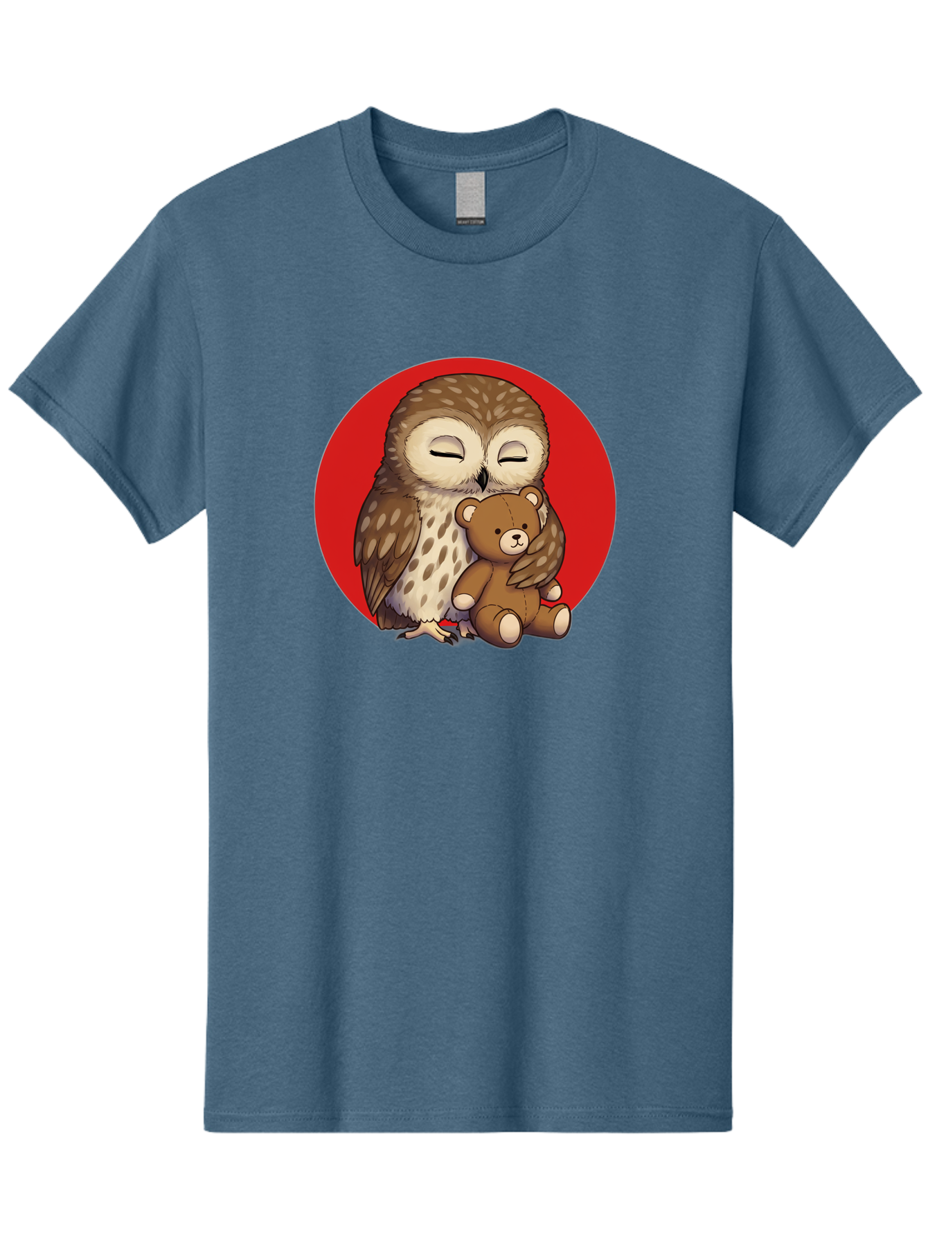 Owl-Hugging-Teddy-4 Men'S Graphic Tee, 100% Cotton, Comfortable Casual Summer Wear, Machine Washable, Vintage Camera, Old Camera, Antique Camera, Black Camera, Classic Photography, Photography Equipment, Nostalgic Device, Film Camera, Baf922