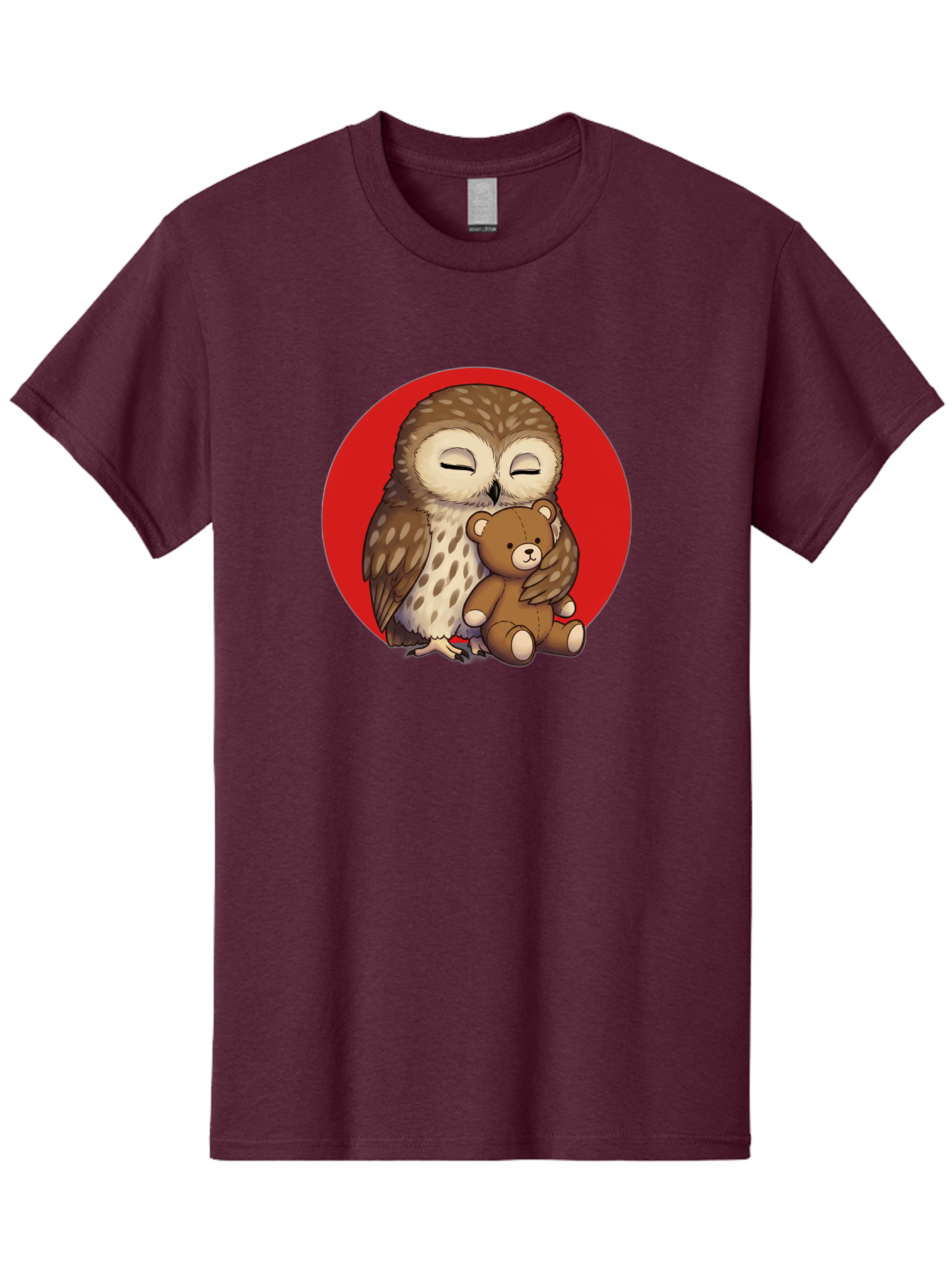 Owl-Hugging-Teddy-4 Men'S Graphic Tee, 100% Cotton, Comfortable Casual Summer Wear, Machine Washable, Vintage Camera, Old Camera, Antique Camera, Black Camera, Classic Photography, Photography Equipment, Nostalgic Device, Film Camera, Baf922