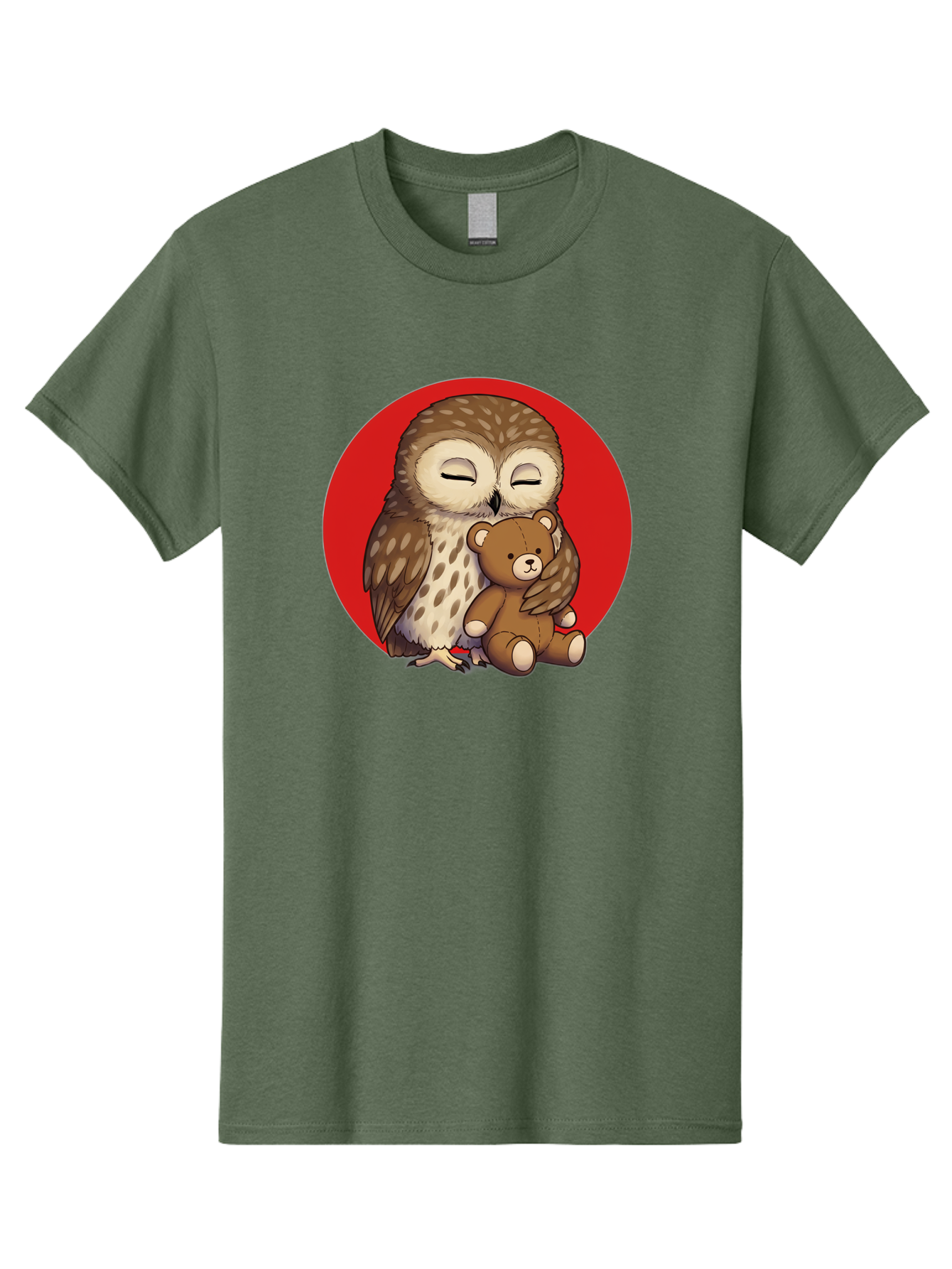 Owl-Hugging-Teddy-4 Men'S Graphic Tee, 100% Cotton, Comfortable Casual Summer Wear, Machine Washable, Vintage Camera, Old Camera, Antique Camera, Black Camera, Classic Photography, Photography Equipment, Nostalgic Device, Film Camera, Baf922