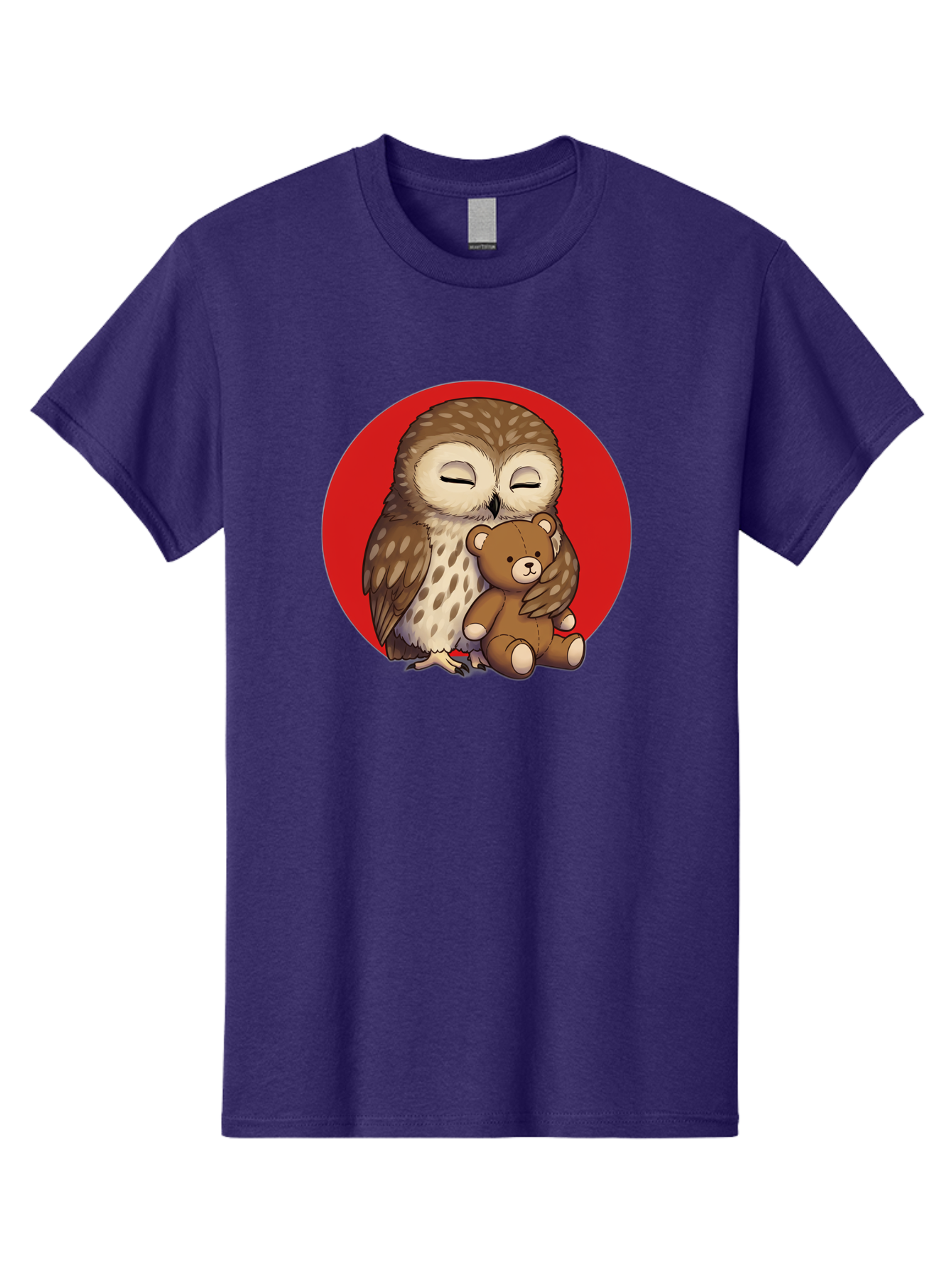 Owl-Hugging-Teddy-4 Men'S Graphic Tee, 100% Cotton, Comfortable Casual Summer Wear, Machine Washable, Vintage Camera, Old Camera, Antique Camera, Black Camera, Classic Photography, Photography Equipment, Nostalgic Device, Film Camera, Baf922