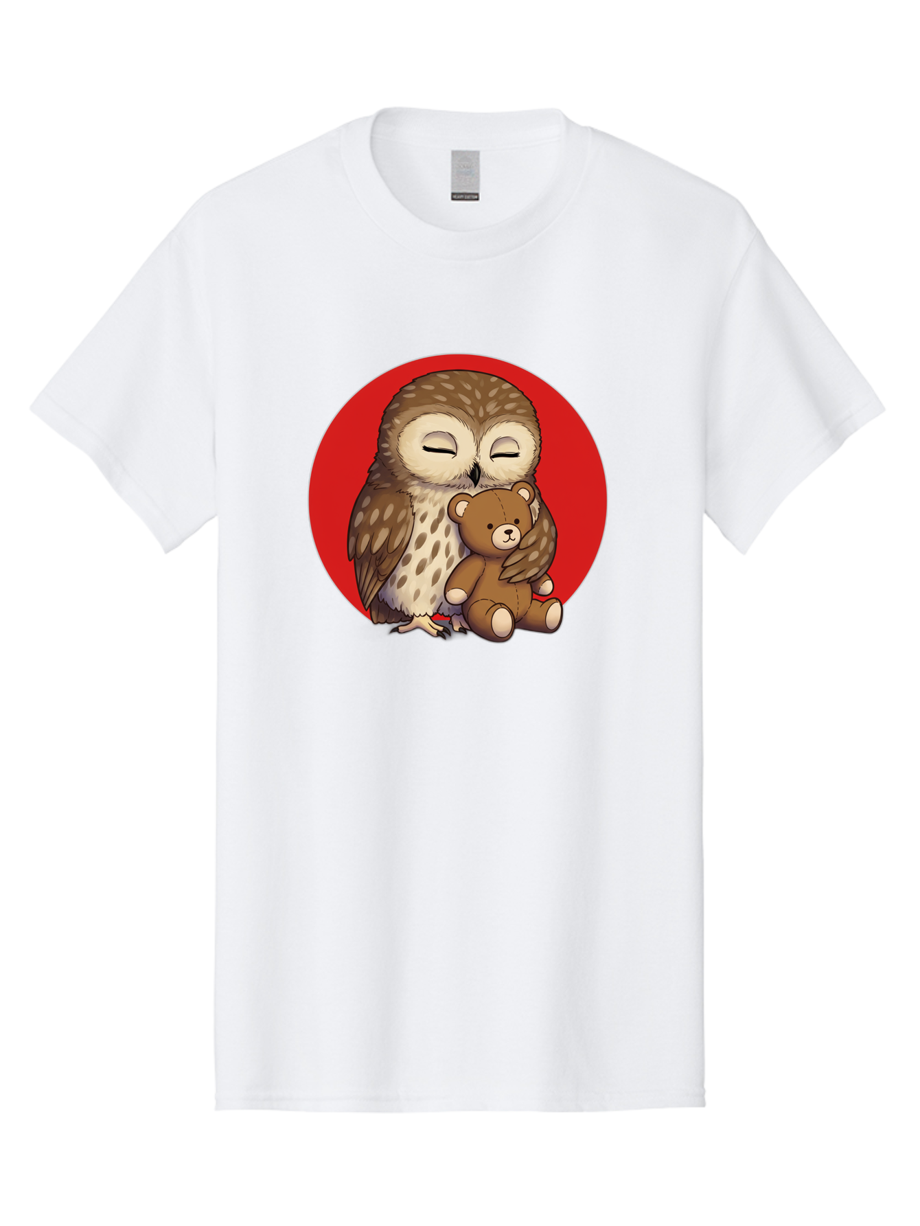 Owl-Hugging-Teddy-4 Men'S Graphic Tee, 100% Cotton, Comfortable Casual Summer Wear, Machine Washable, Vintage Camera, Old Camera, Antique Camera, Black Camera, Classic Photography, Photography Equipment, Nostalgic Device, Film Camera, Baf922
