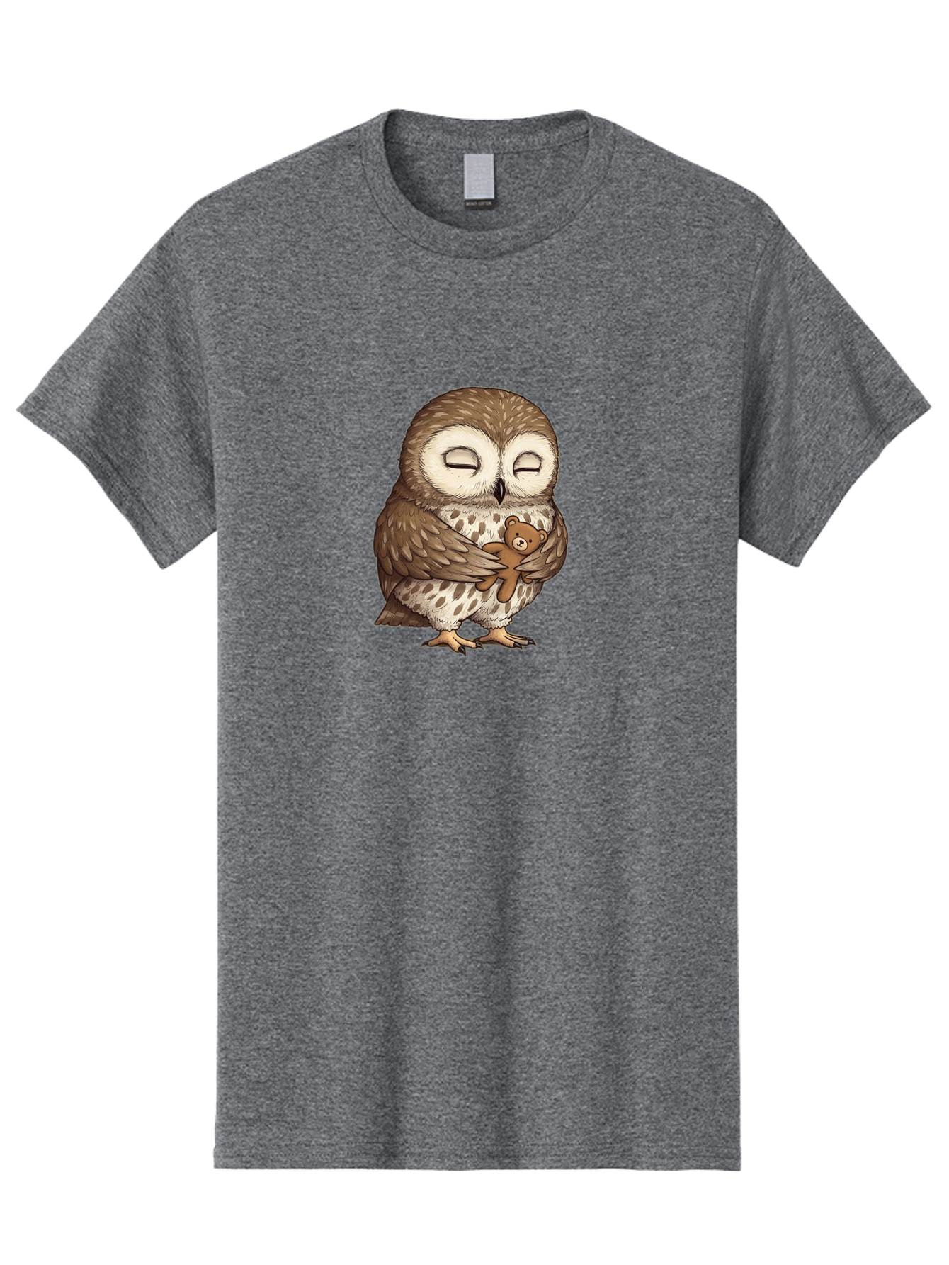 Owl-Hugging-Teddy-6 Men'S Graphic Tee, 100% Cotton, Comfortable Casual Summer Wear, Machine Washable, Vintage Camera, Old Camera, Antique Camera, Black Camera, Classic Photography, Photography Equipment, Nostalgic Device, Film Camera, Baf924